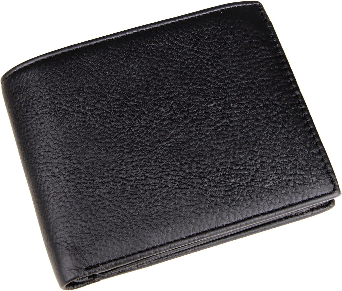 Horiya Men's Genuine Leather Thin Business Card Case Minimalist Bifold Wallet