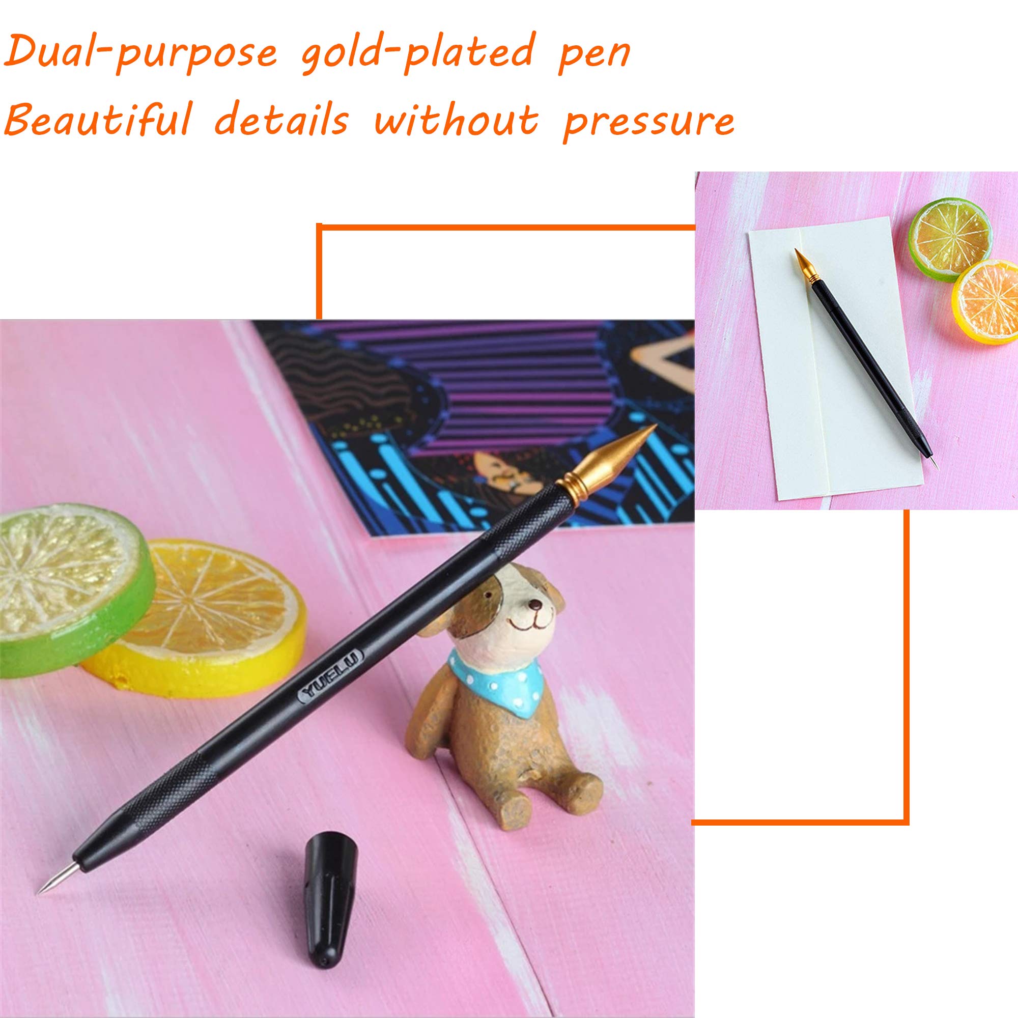 Set 19 Pezzi Per Scratch Art - Penne E Strumenti Per Disegno A Graffio Fai Da Te - Foto 3