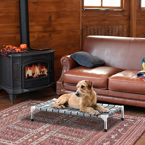 Miniatura 7 de Cama Elevada para Perros al Aire Libre Cama para Perros al Aire Libre Elevada Cama Elevada para Mascotas Catre para Perros para Mascotas Medianas
