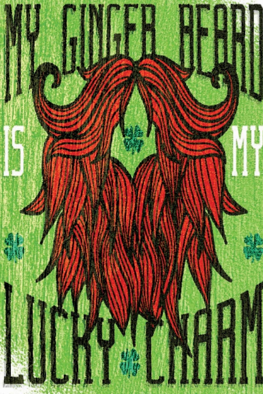 My Ginger Beard is my Lucky Charm: This Beard is fueled by Whiskey - unlined blank Notebook Perfect Unique Gift Idea Composition Book to write in for Ginger Mens Present under 10