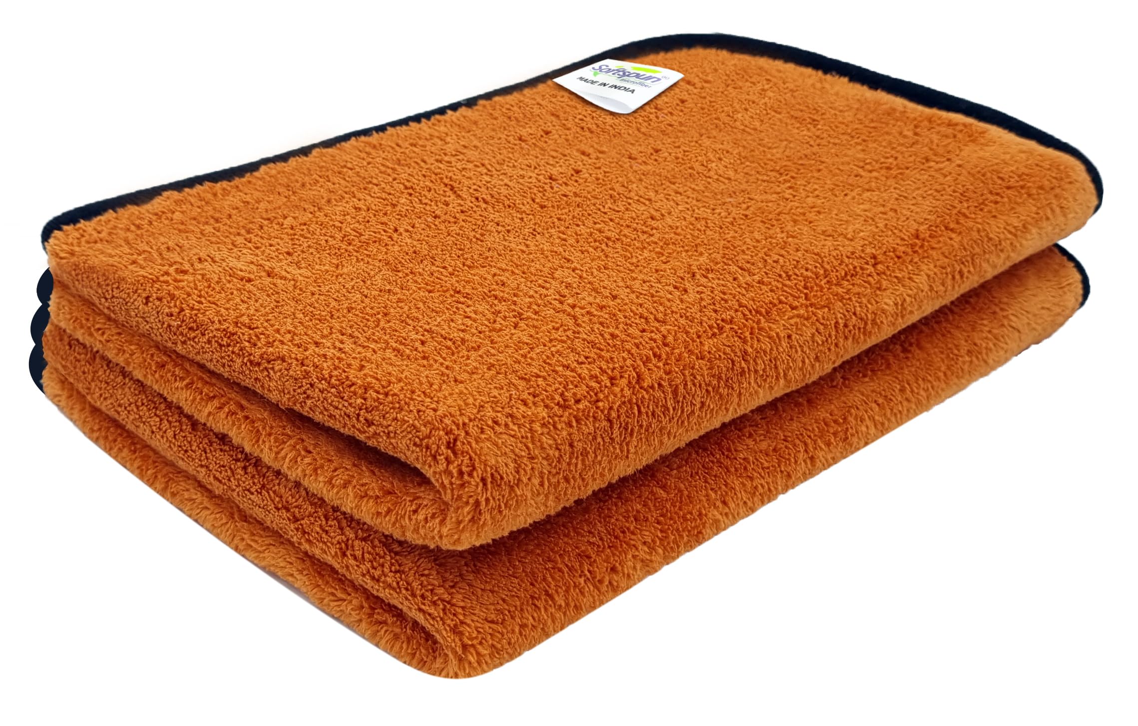 Microfiber Face & Hand Towel 2 Pc Brown! Ultra Absorbent Super Soft & Lightweight Quick Drying for Men & Women Daily Use Unisex.