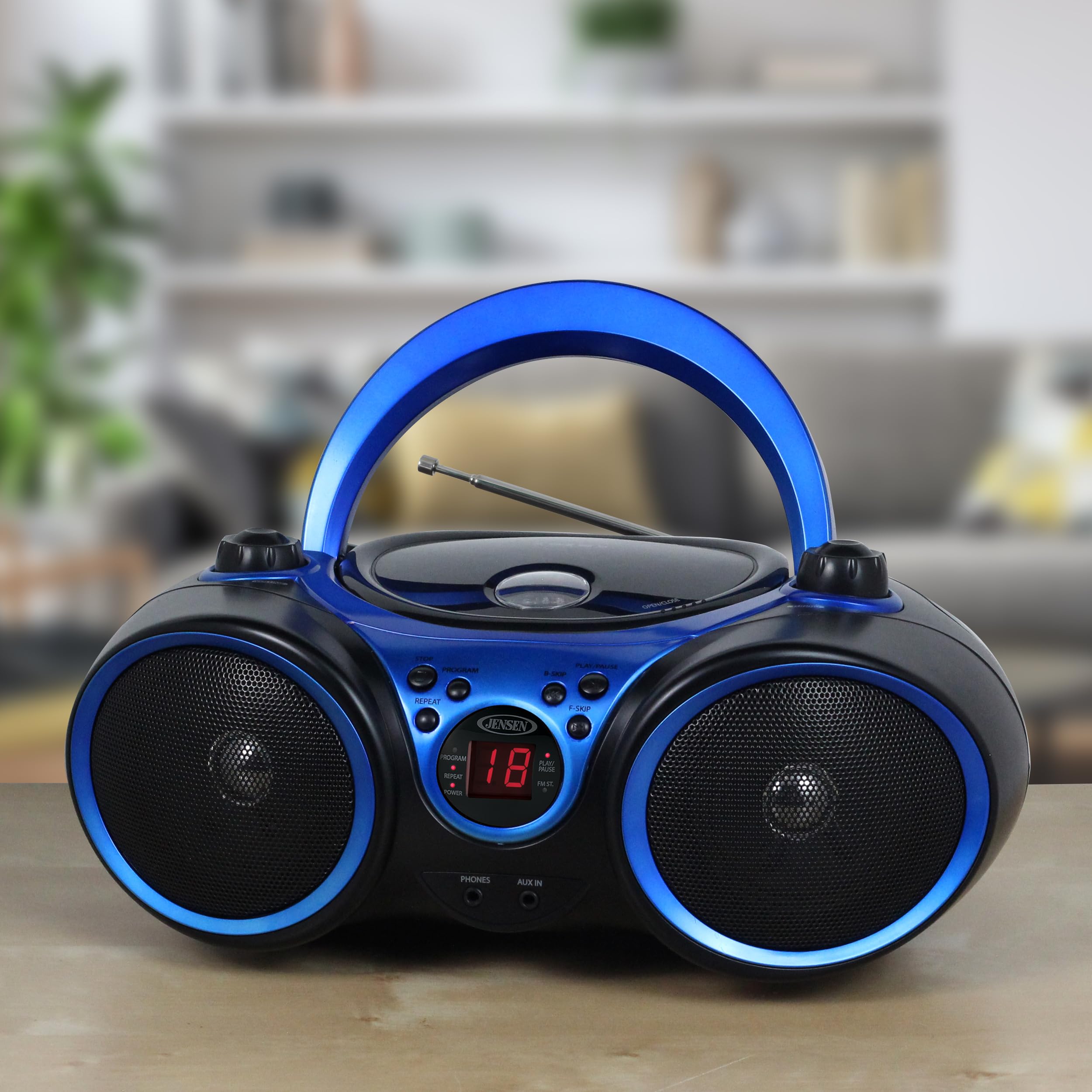 Amazon.com: Jensen® CD-490 Classic Boom Box Portable CD Player