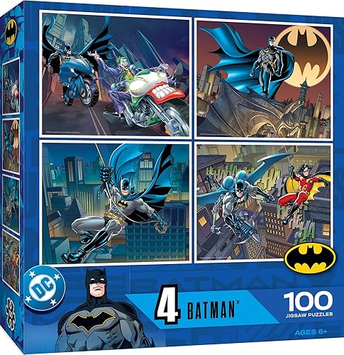 Miniatura 12 de MasterPieces Juego de rompecabezas para niños a partir de 6 años, paquete de 4 de 100 piezas, juego educativo y divertido, colección de animales