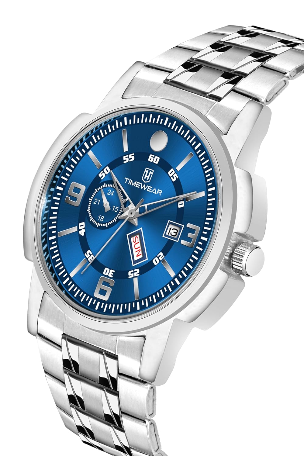TIMEWEAR Analog, Day Date Functioning, Stainless Steel Chain Watch for Men 7 TIMEWEAR Analog, Day Date Functioning, Stainless Steel Chain Watch for Men - Image 7