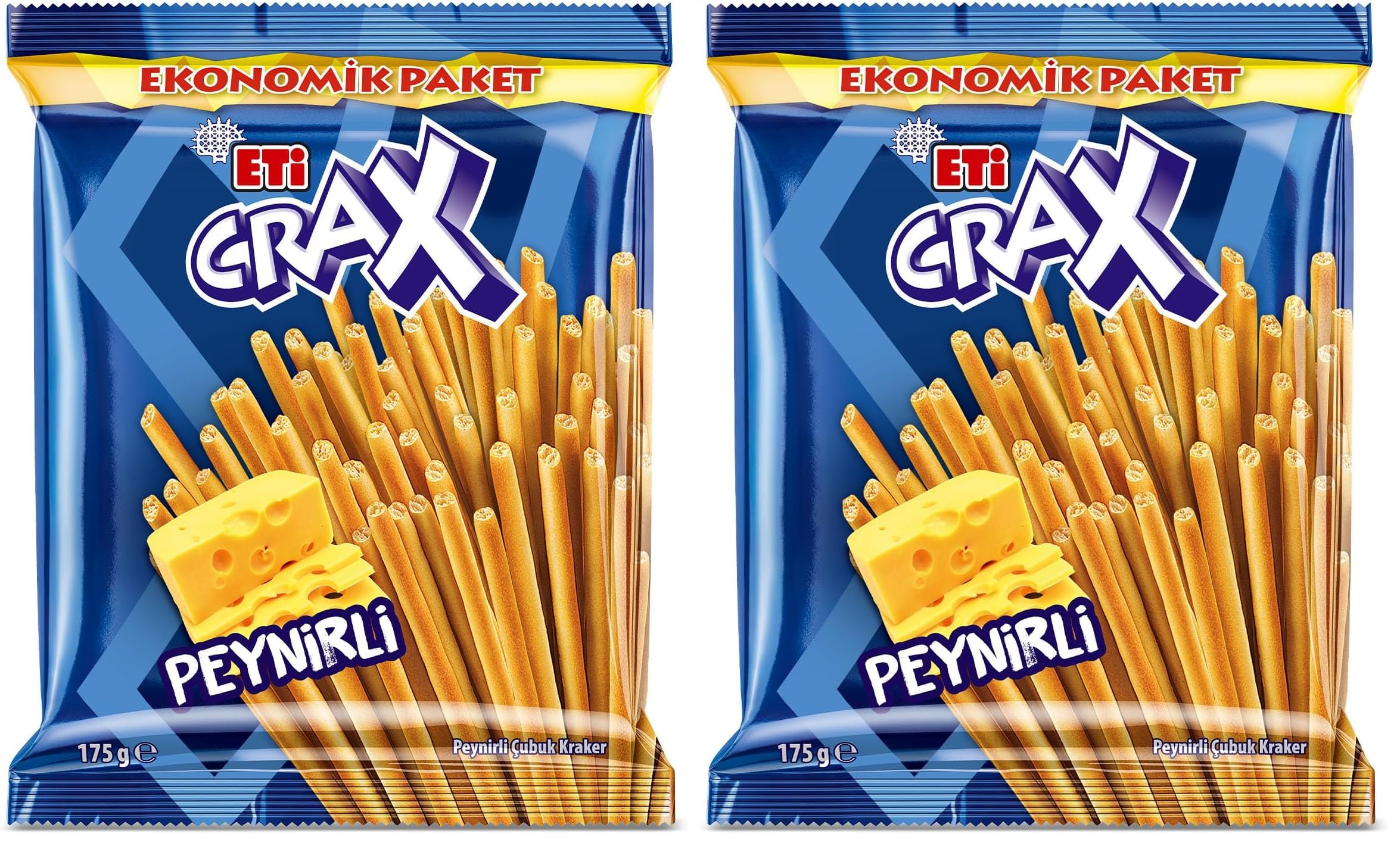 Eti Crax Peynirli Çubuk Kraker 175 g 2li paket