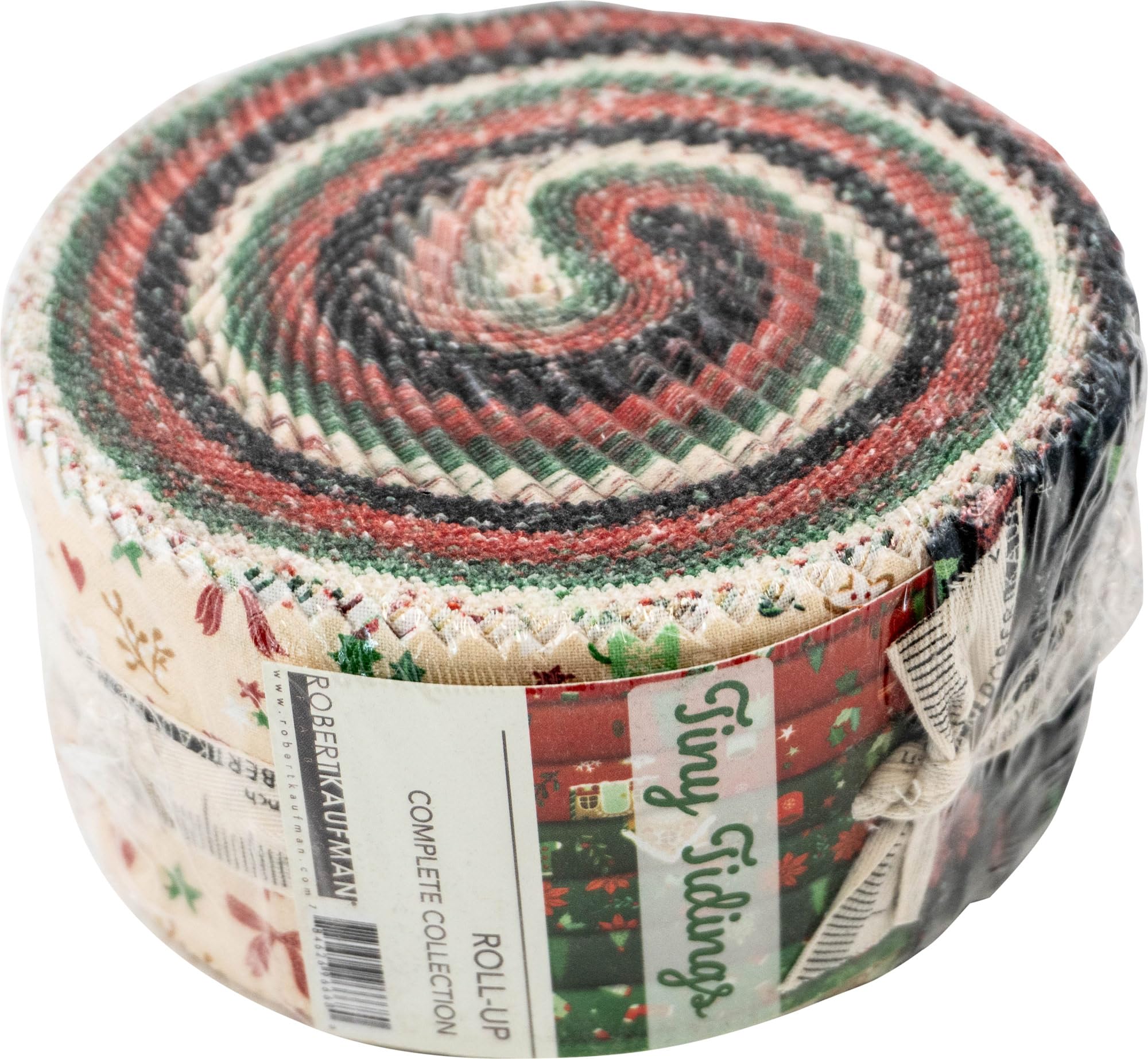 Tiny Tidings Roll Up 40 2.5-inch Strips Jelly Roll Robert Kaufman Fabrics RU-1395-40