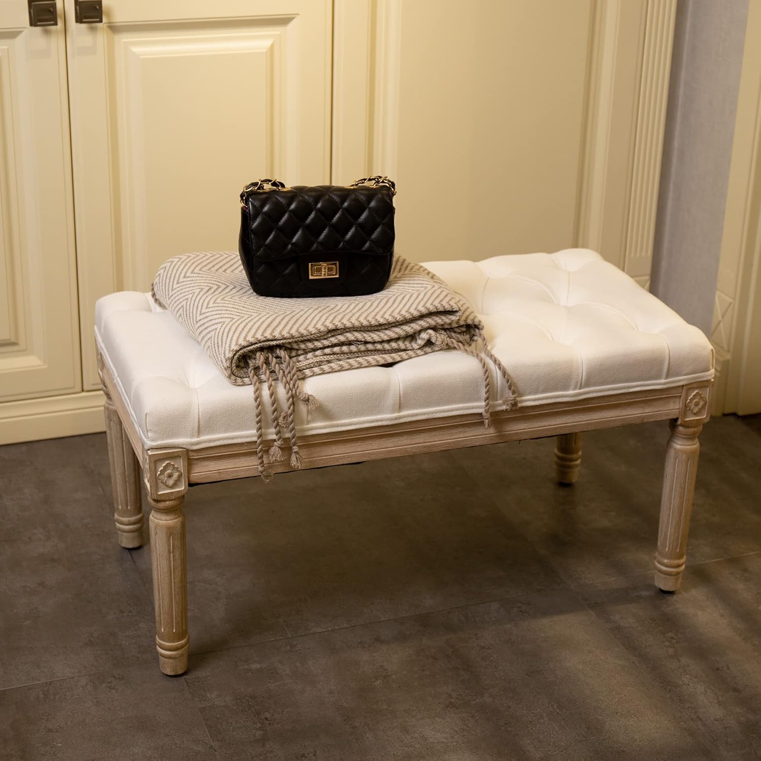 Virabit Foyer Bench for Entryway,Bed Benches for Bedrooms