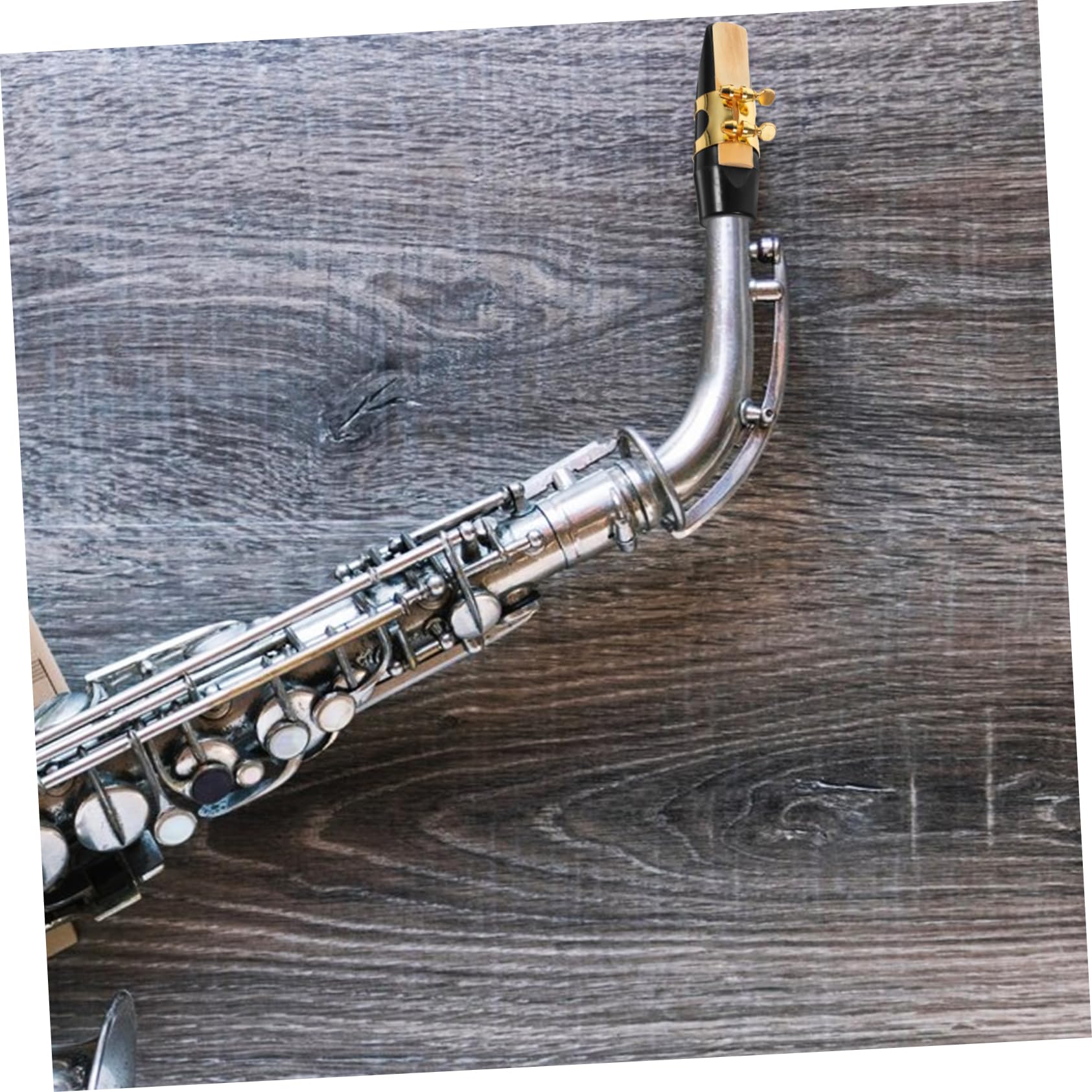 Abaodam 3piezas Boquilla Para Saxofón Con Cojín De Dientes Accesorios De Saxofón Incluye Boquilla Tapa y Lengüeta Para Práctica y Conciertos