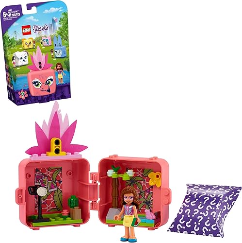 LEGO Friends Olivia's Flamingo Cube 41662 Building Kit; Includes Flamingo Toy and Mini-Doll Toy; Portable Playset Makes Great Creative Gift, New