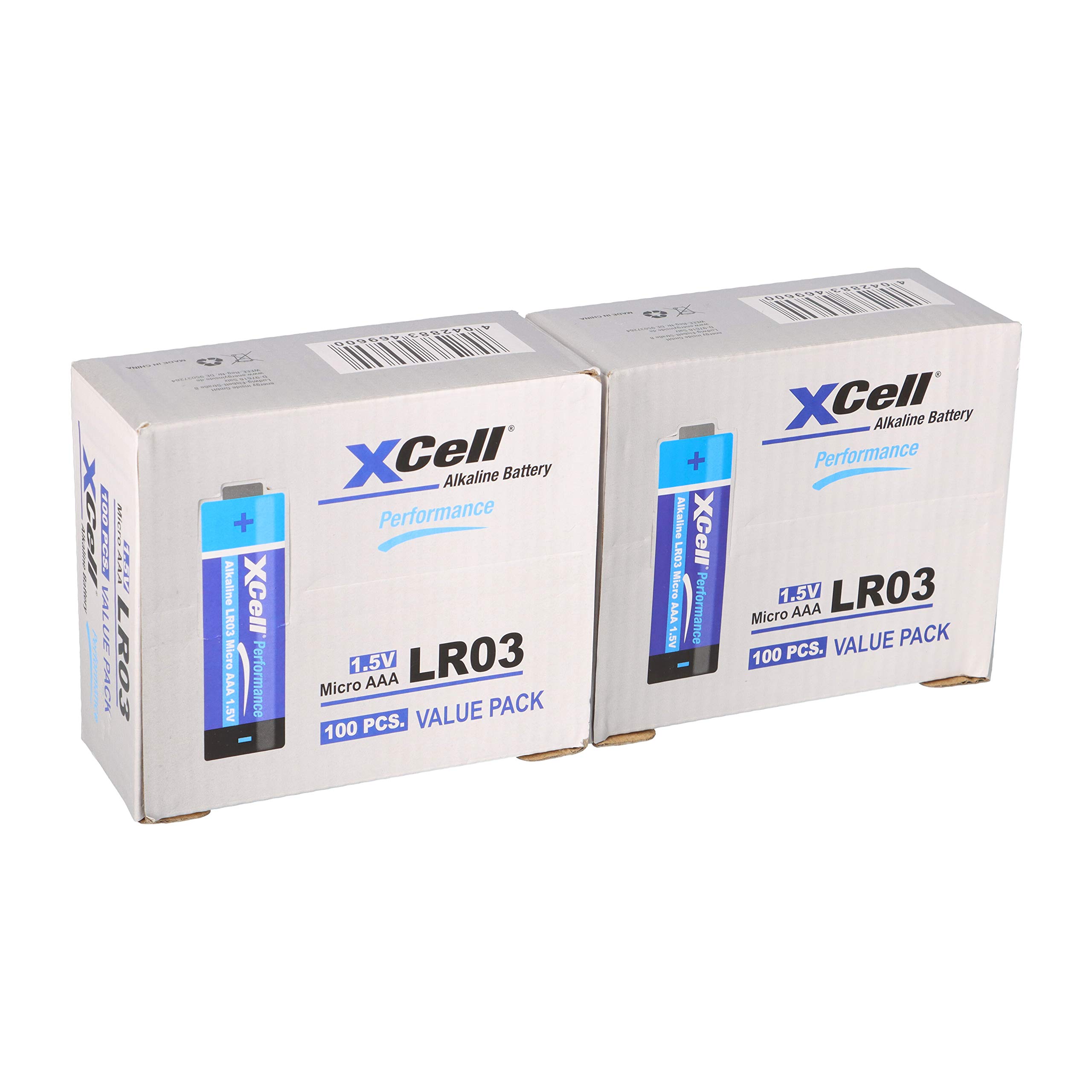 XCell Lot de 200 piles alcalines AAA Micro Super Performance 1,5 V