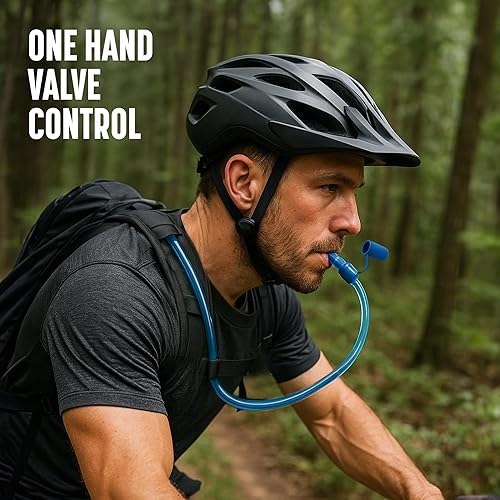 Miniatura 4 de Mochila de hidratación con bolsa de agua XL (4 litros) (135 onzas) a prueba de fugas, boca ancha, gran apertura fácil de llenar, bolsa deportiva