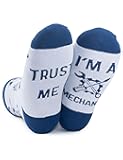 Mechanic Socks for Men - Unique Gift for Diesel Mechanics and Mechanical Engineering - One Size Crew Socks - Trust Me I'm A Mechanic