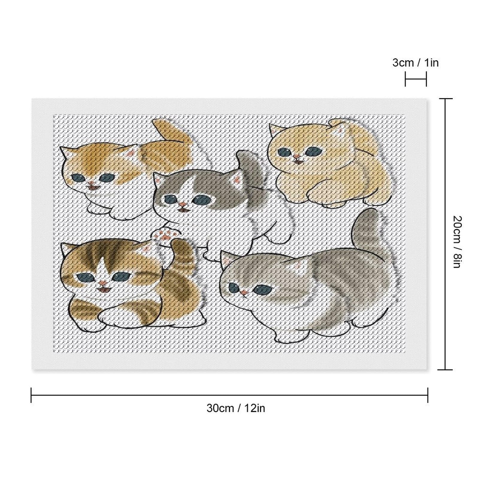 ダイヤモンドアート My Fluffy Kitty 50x50cm My Fluffy Kitty