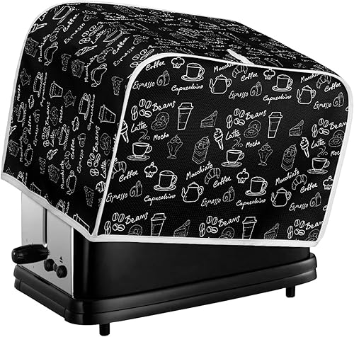 Vista 136 de Cubierta para tostadora de cocina, protector para hornear se adapta a la mayoría de tostadoras estándar de 4 rebanadas, mantiene la tostadora libre