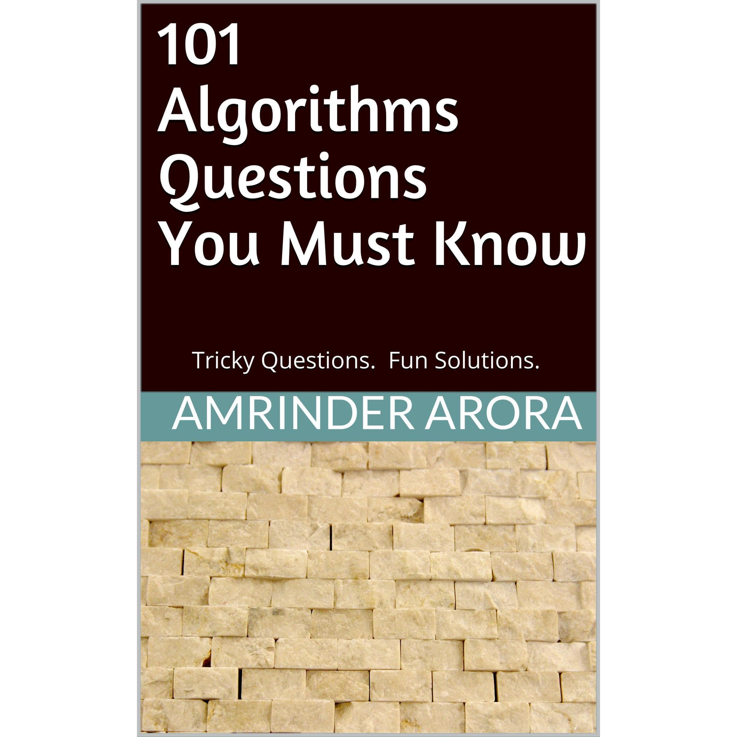 101 Algorithms Questions You Must Know