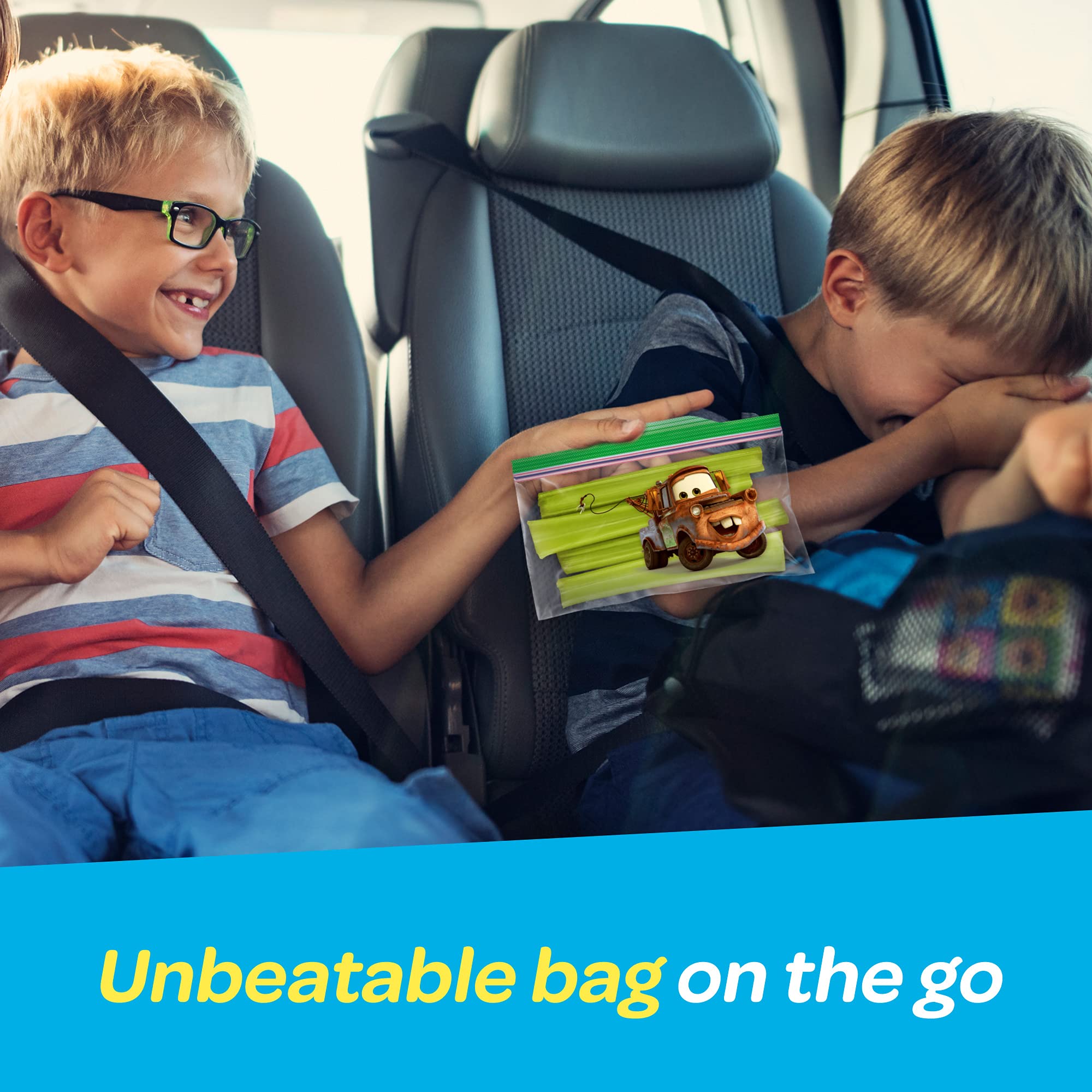 Ziploc Snack Bags for On the Go Freshness, Grip 'n Seal Technology for