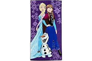 Disney Frozen Childrens Girls Sister Queens Printed Beach Towel (28in x 56in)