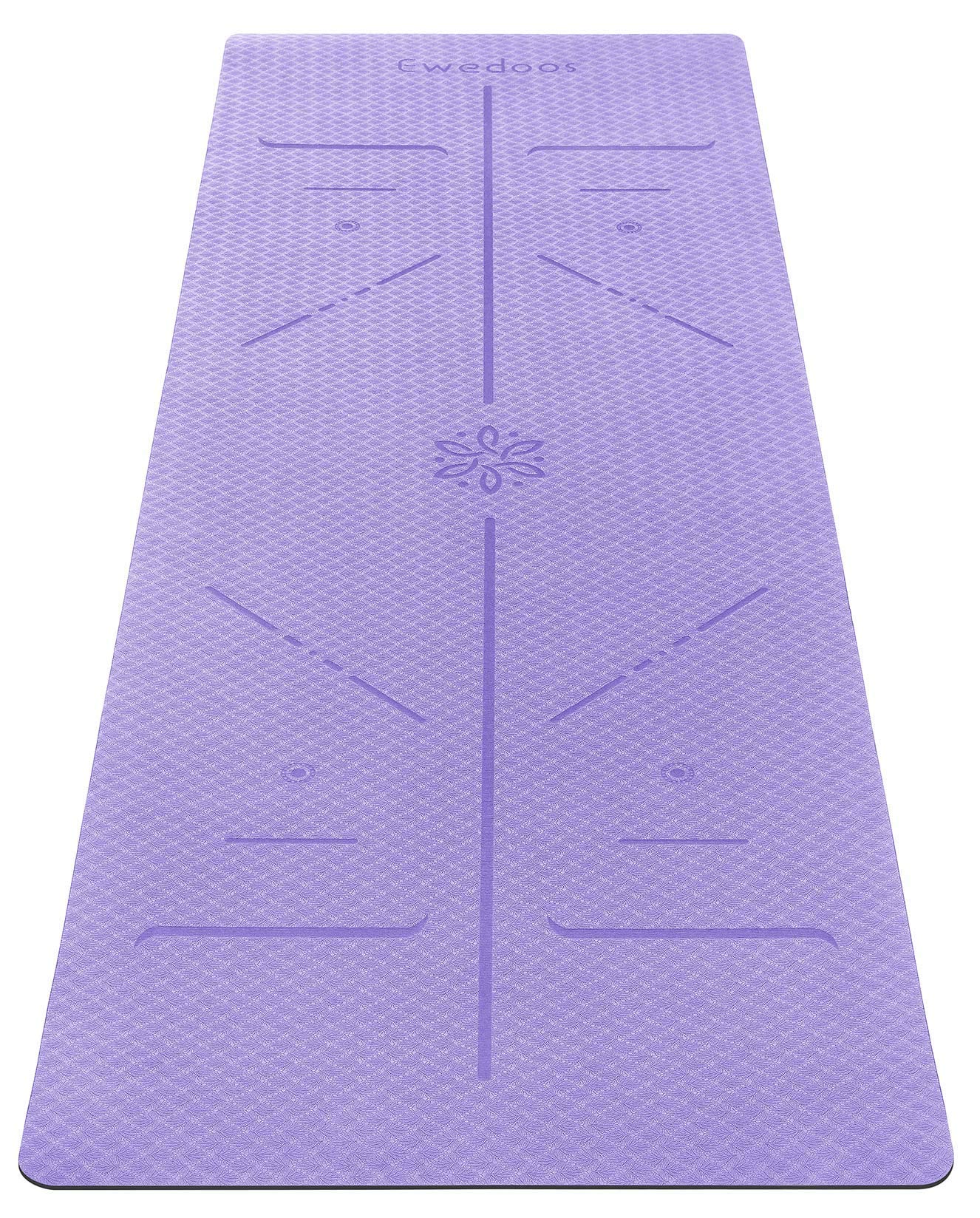 Buy Ewedoos Eco Friendly Yoga Mat with Alignment Lines, TPE Yoga Mat
