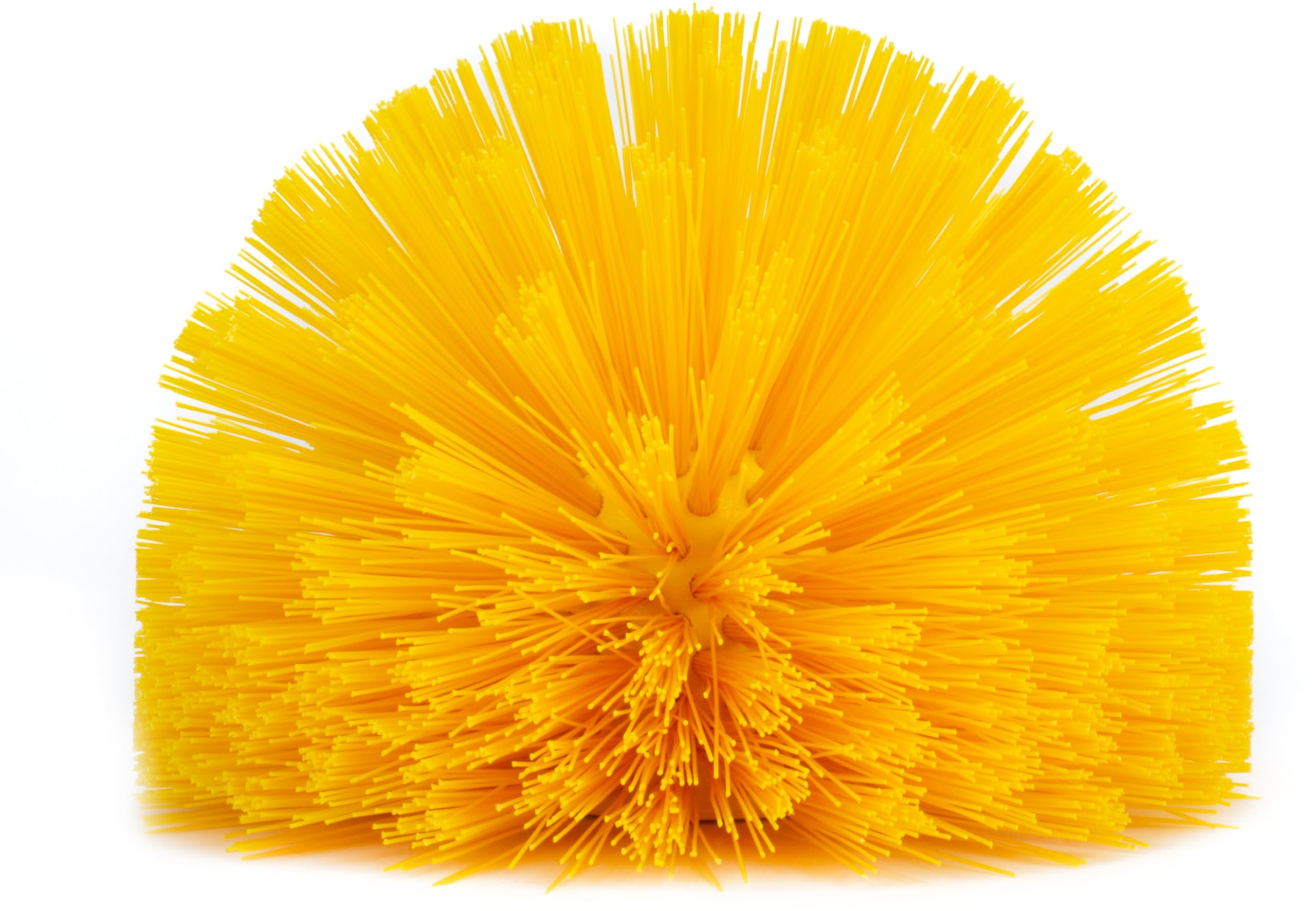 SPARTA Testa della spazzola industriale per serbatoi industriali, spazzola di scarico con foro filettato da 3/4" (manico non incluso) per uso commerciale, plastica, 15,9 cm, giallo