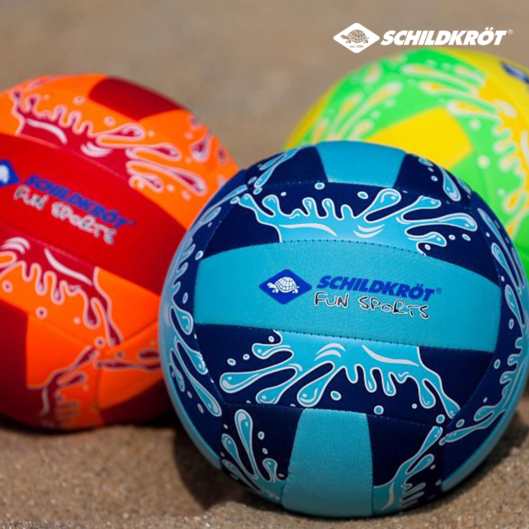 Schildkröt Mini Ballon de Beachvolley en Néoprène | Taille 2, 15 cm, Nouveau Design | Surface Textile Antidérapante | Résistant à l'eau Salée