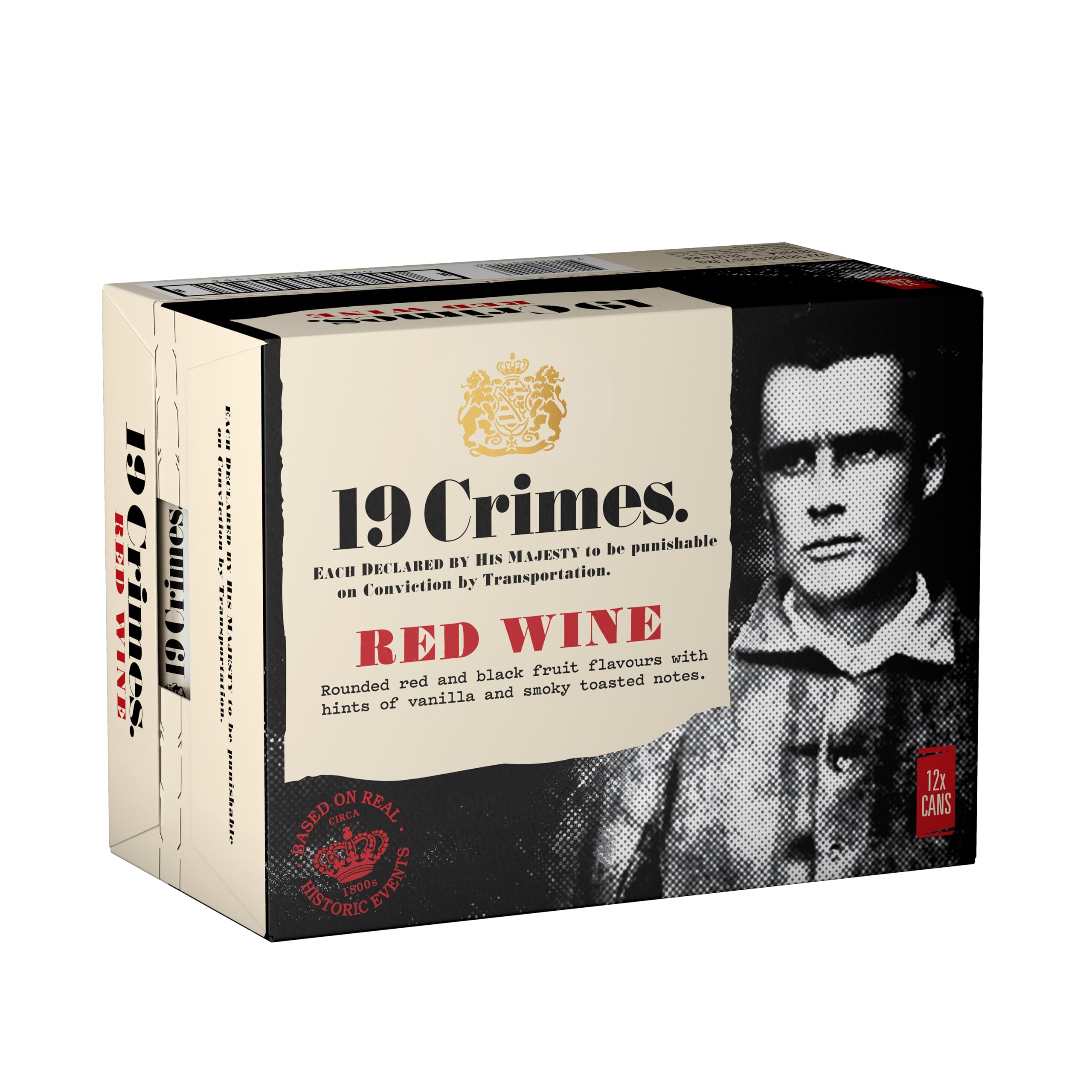 19 Crimes Red Wine Can 187ml x 12