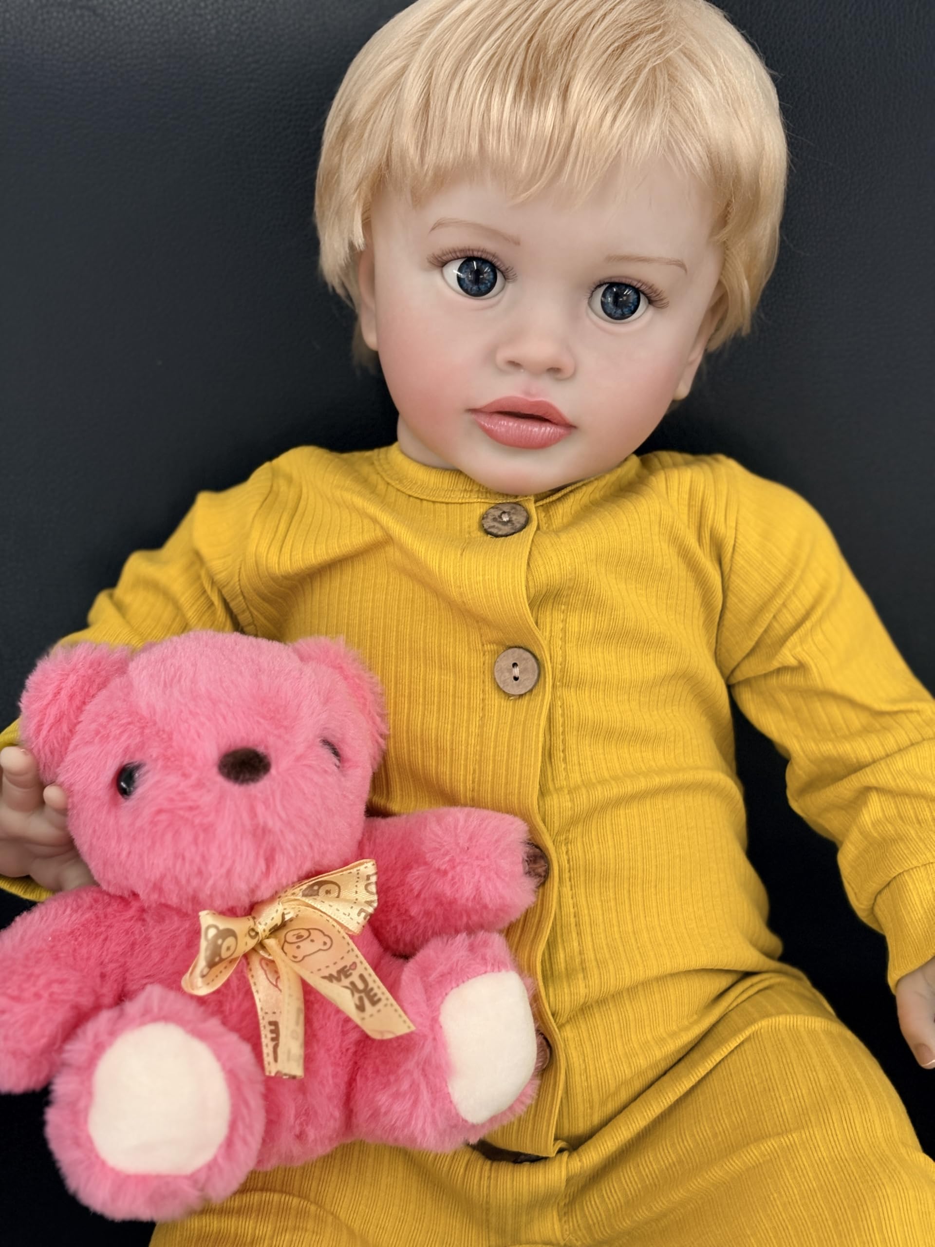 66 cm reborn-baby lalka dziewczyna otwarte oczy realistyczne lalki noworodka | Realistyczne ręcznie ukorzenione włosy, miękki korpus z tkaniny i winylowa głowa i kończyny