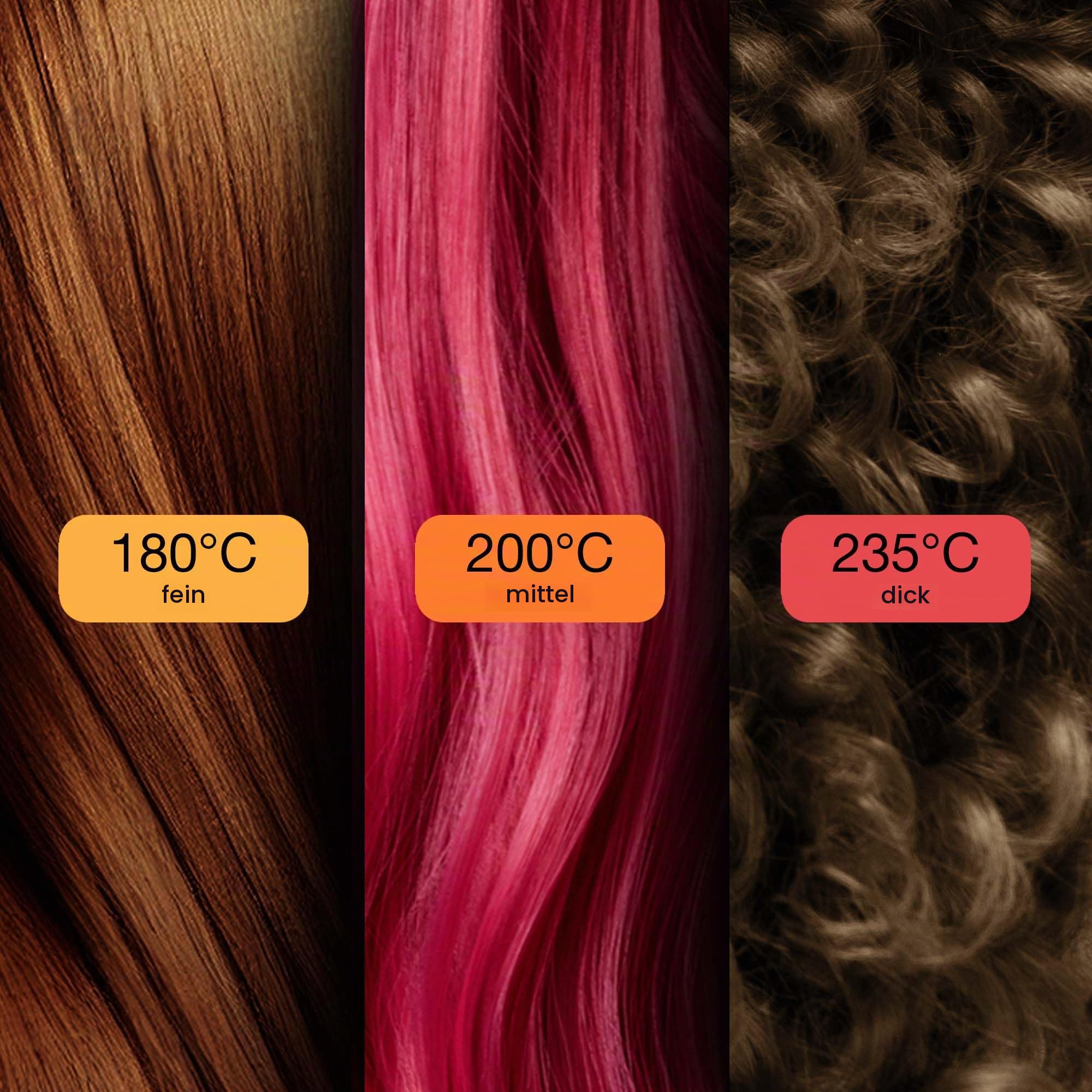 REVAMP Glätteisen Keramik 80-235 °C - Locken und Glätten, Ionenplatten