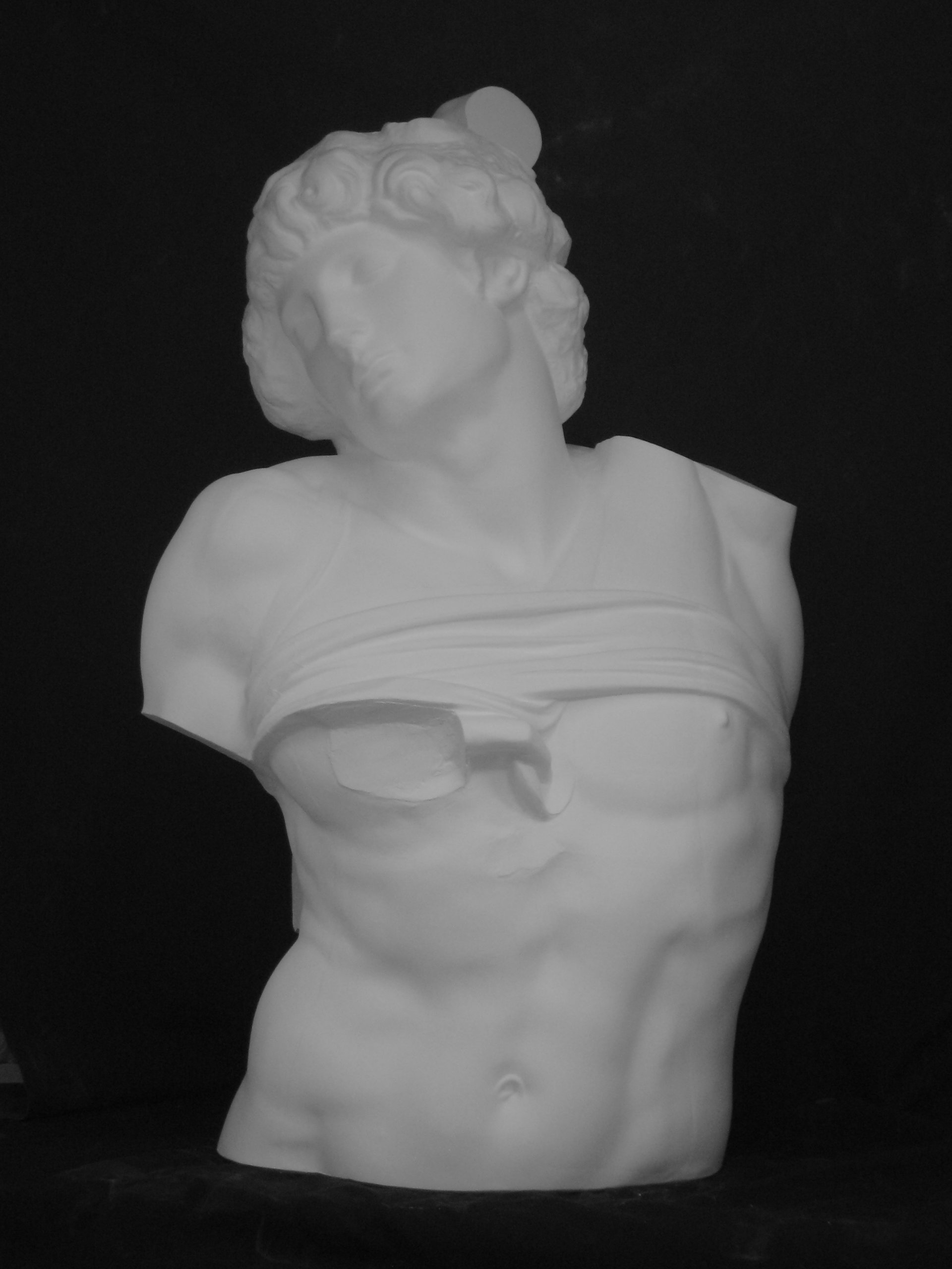 Amazon.co.jp: 石膏像 H－013 奴隷半身像 H．98cm : ホーム