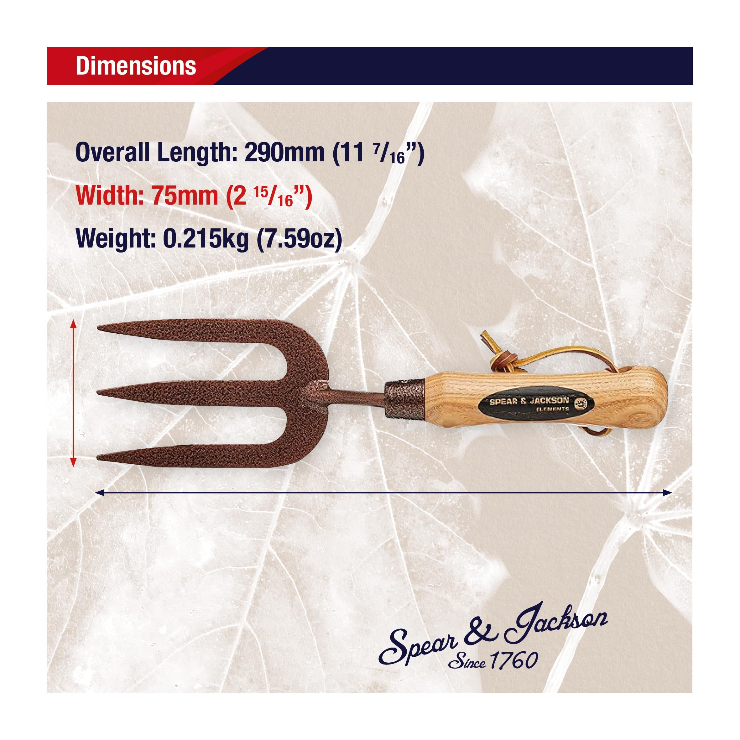 Spear & Jackson 4053NB Tenedor de desyerbar Elements de carbono