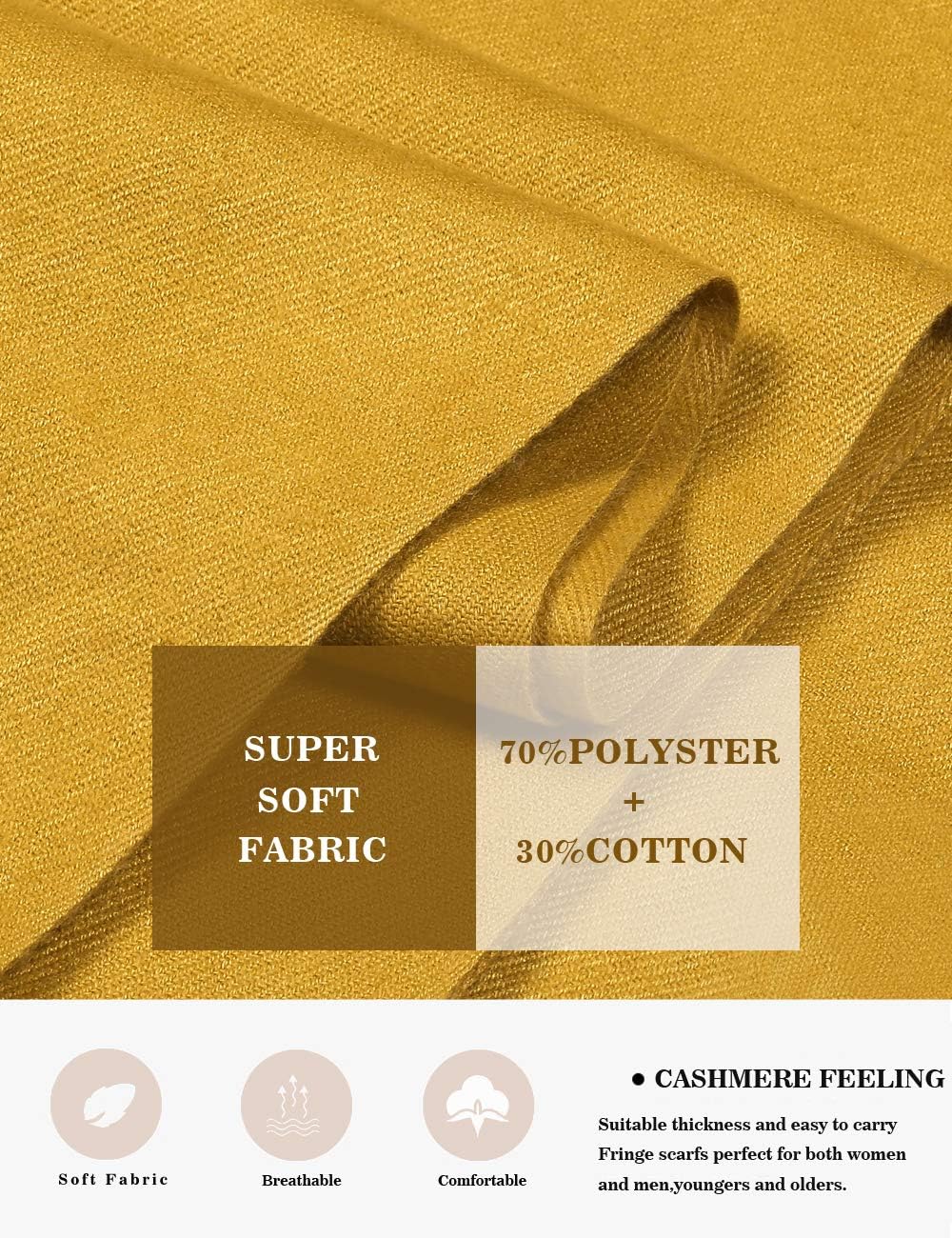 Pashmina Shawl Women Winter Scarf Warm Wedding Wraps Ladies Scarves for Evening Dresses - Image 3