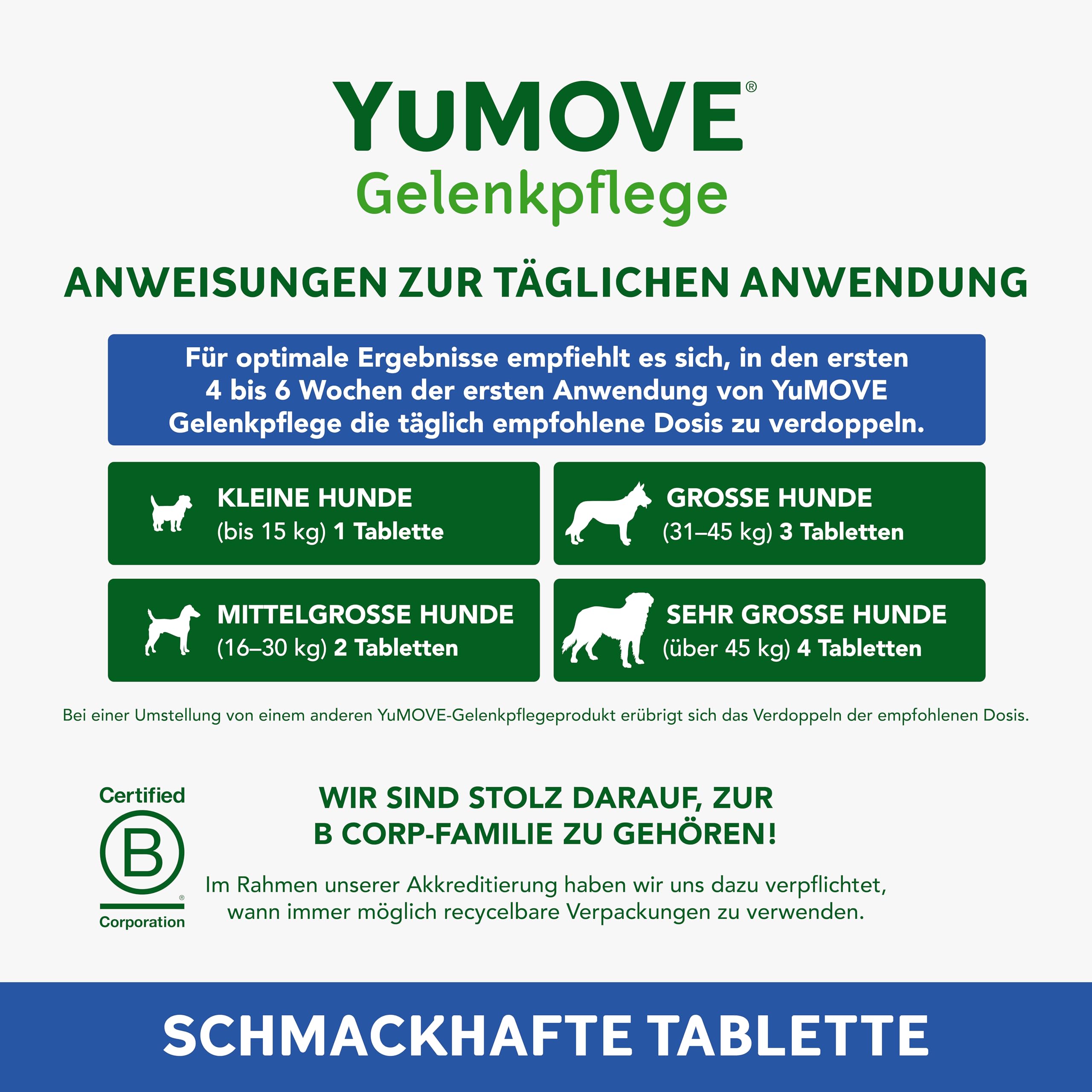 YuMOVE Gelenktabletten Hund 120 Tabletten - Gelenke & Beweglichkeit Altere Hunde 8+ Jahre - 170mg Jede Tablette Patent Angemeldet ActivEase Grünlippmuschel Hund - Mit Glucosamin, Chondoitin & Omega-3