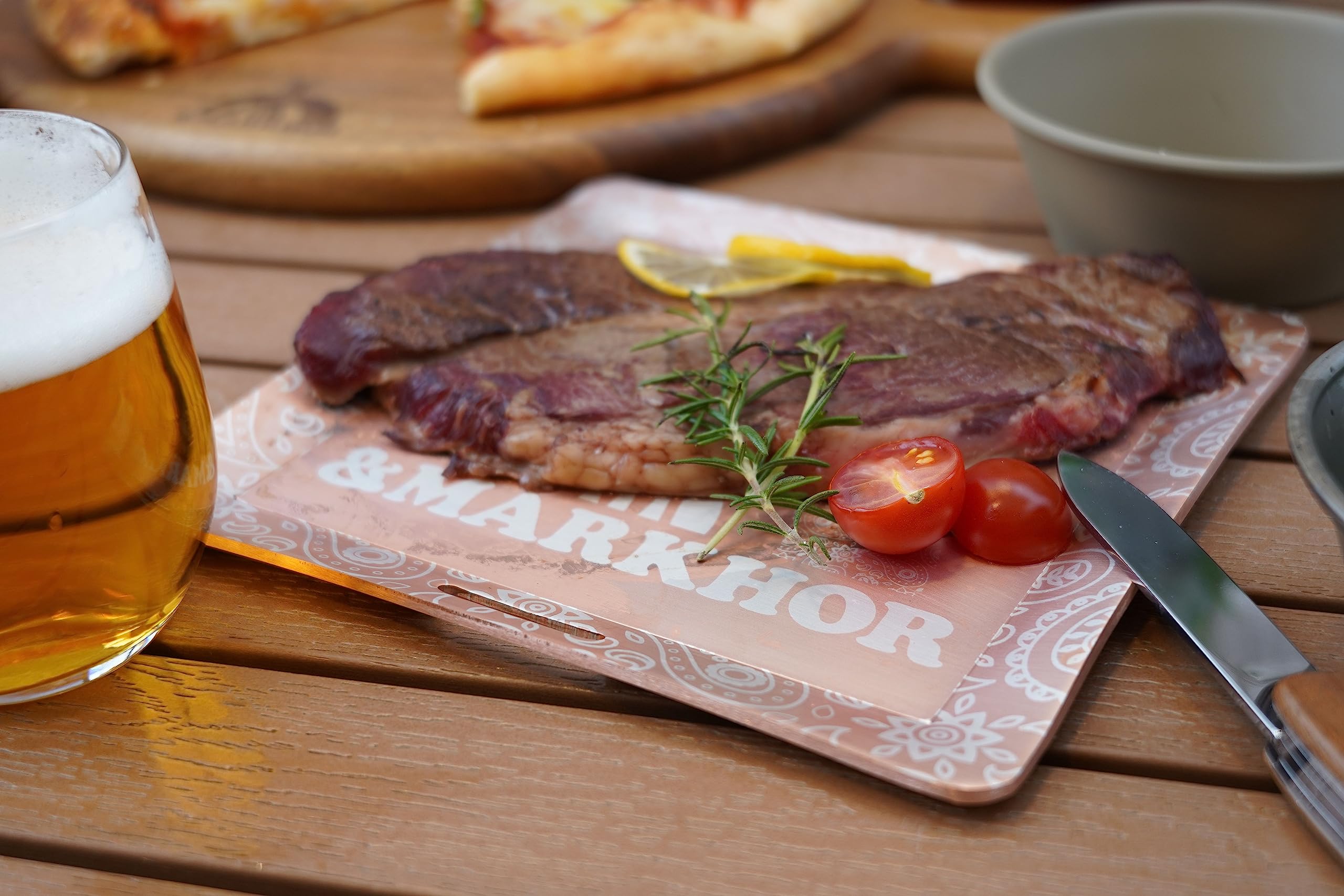 Amazon | ＆MARKHOR 純銅製 焼肉プレート 19cm 銅板 ソロキャンプ