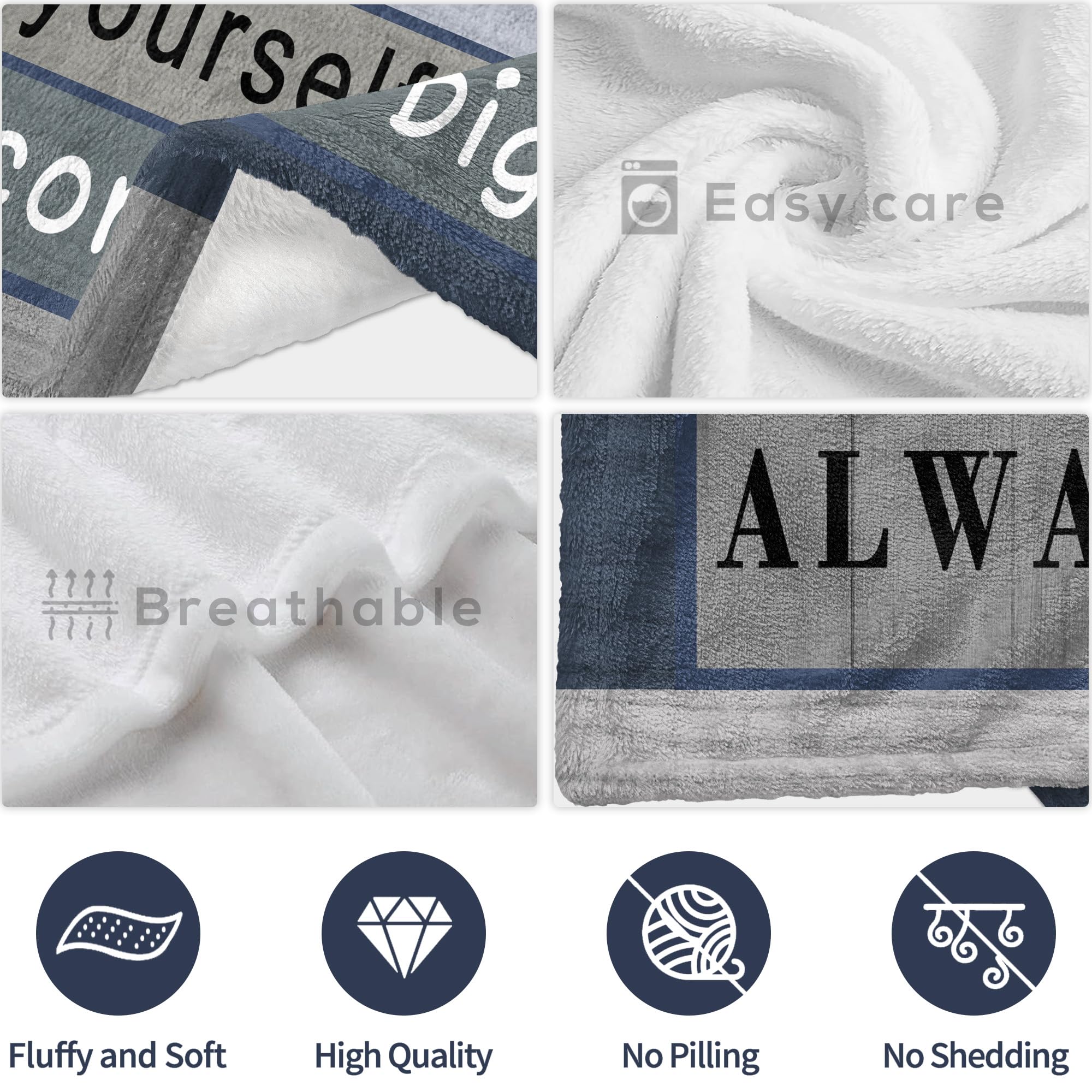 Gifts for Son Blanket from Mom Dad - Son Christmas Birthday Gift Adult - Ultra Soft Plush Throw Present Ideas for Bedding Sofa - 60"x50"