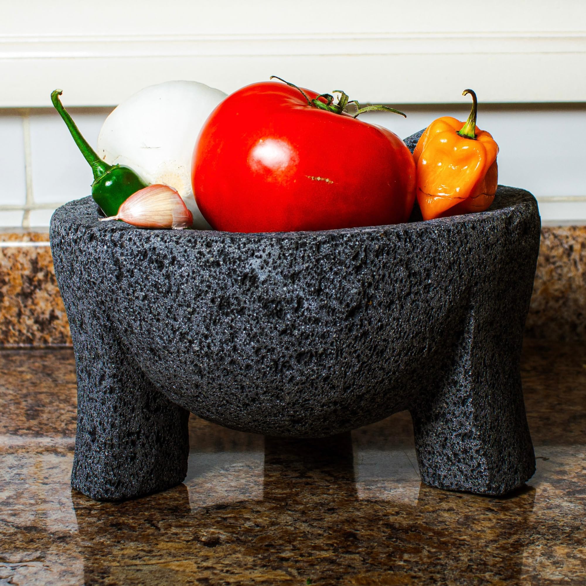 Amazon.com: Molcajete bowl. Mexican mortar. 8 inch diameter