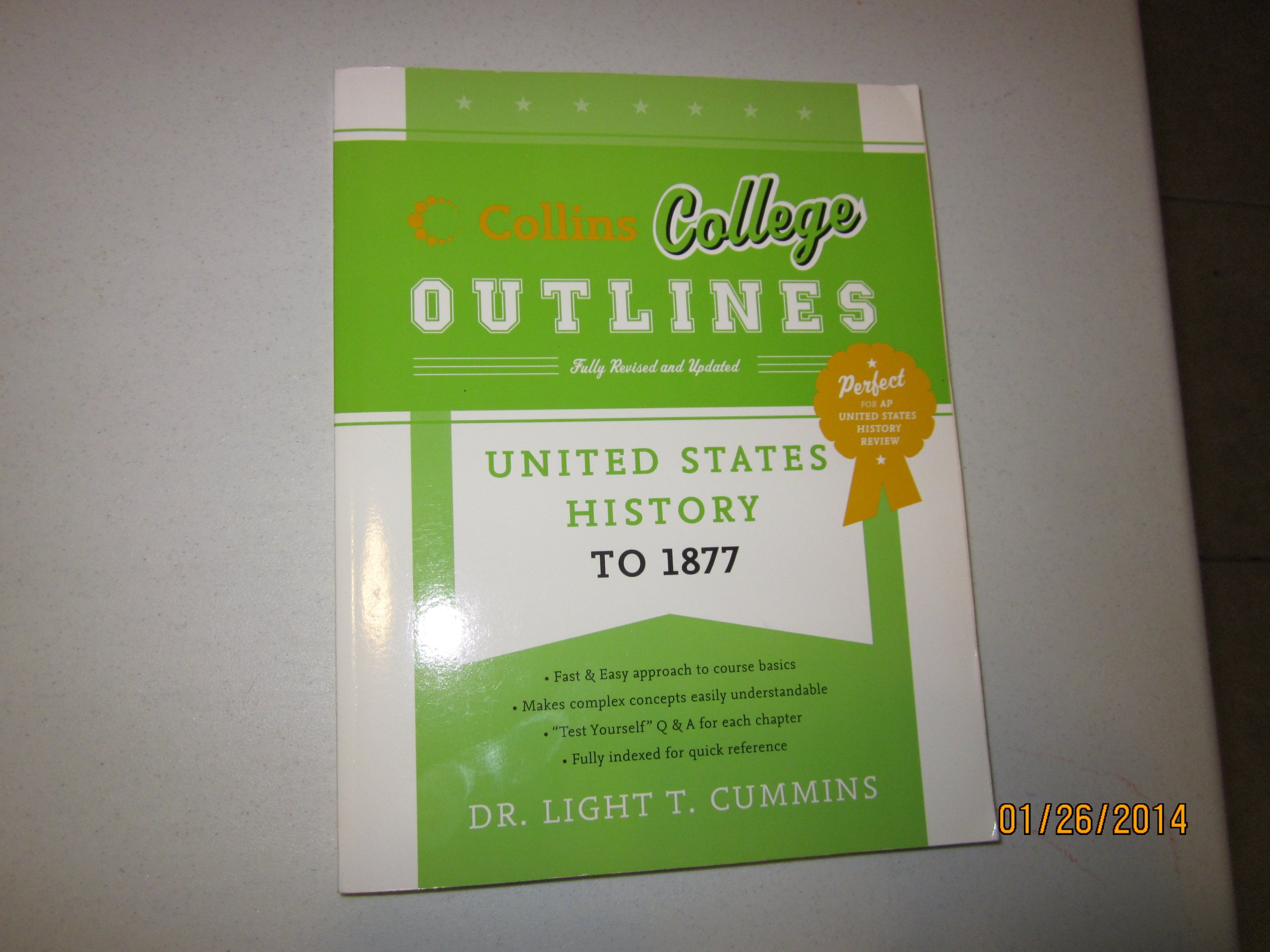 Buy United States History to 1877 (Collins College Outlines) — BookShops.in