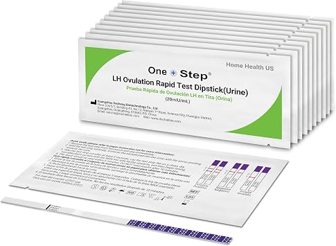 60 x One Step Ovulation Strips 20miu/ml Test Kit Sensitive Fertility Predictor Testing Sticks Wide Width