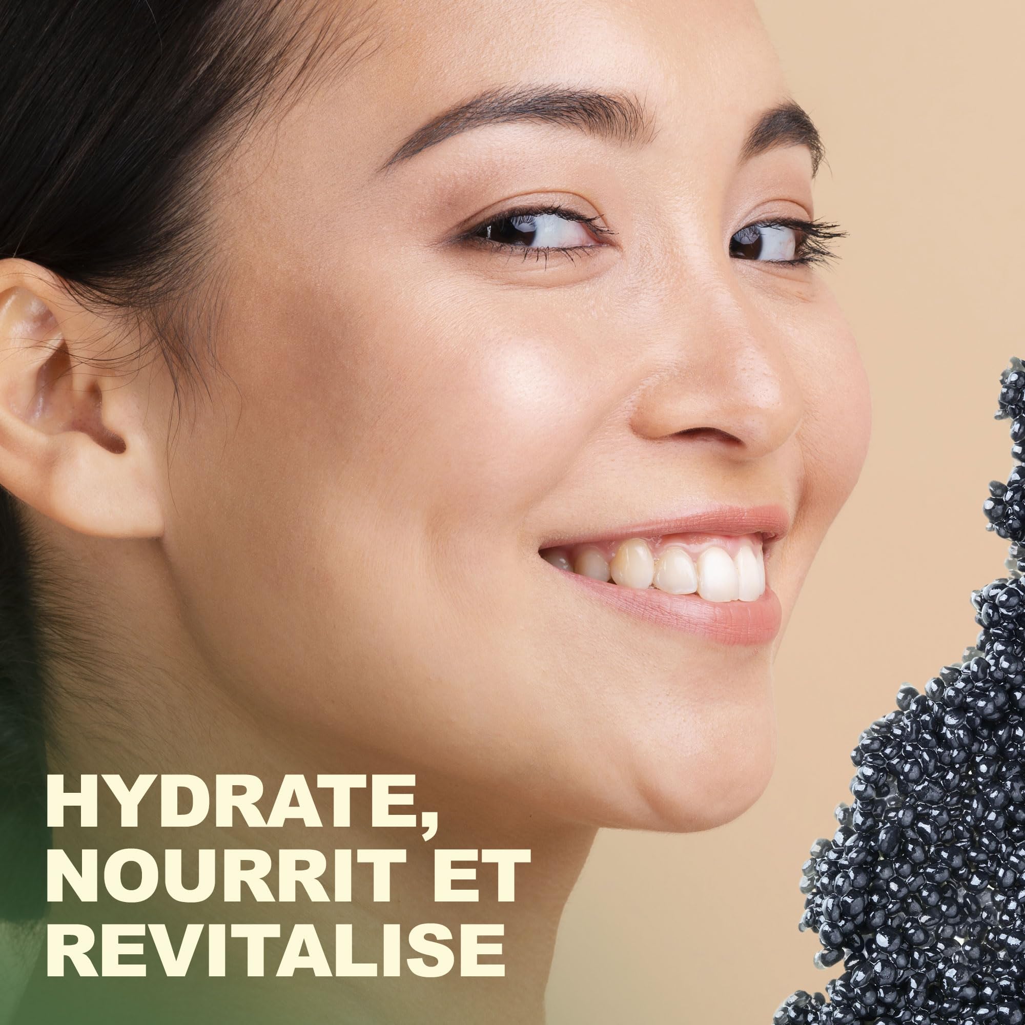 Masque Visage Relaxant et Lifting au Caviar | Soin Fermeté | Masque Peel-Off | Anti-Âge | Hydratation et Élasticité | Élimination Points Noirs, Transparent, 200g (Lot de 1)