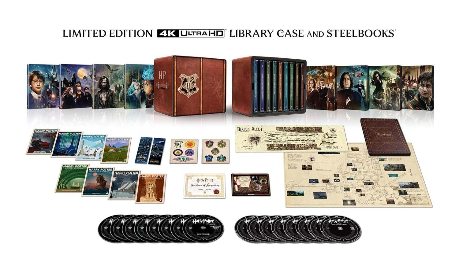 Harry Potter 8-Film Steelbook Library Case