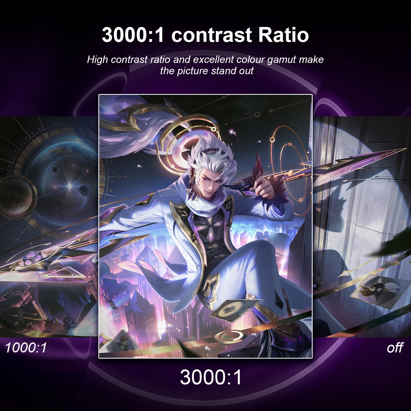 27inch Gaming Computer Monitor IPS 240Hz FHD(1920×1080P), 99% sRGB,1ms Response Time, 400cd/m²,AMD Freesync, Crosshair & Eye-Care Tech,Low Blue Light,HDMI 2.0,DP 1.4,Supports Wall-Mounted