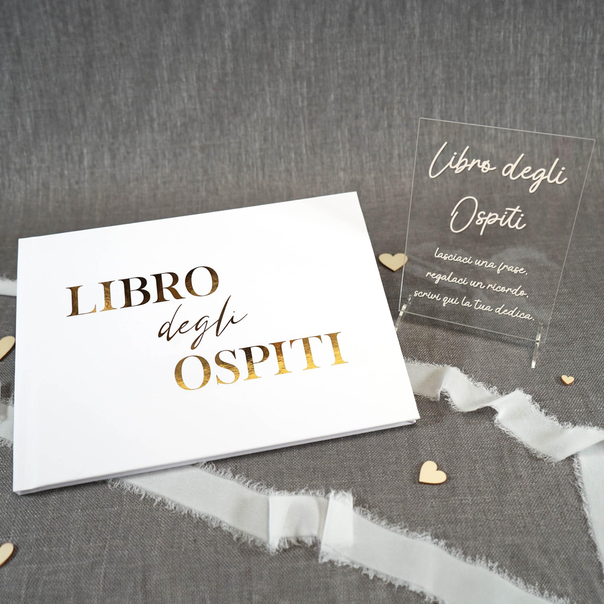 Libro Ospiti Matrimonio PHOTOCITY Con Targa Plexiglass - 50 Pagine Bianche - Foto 2