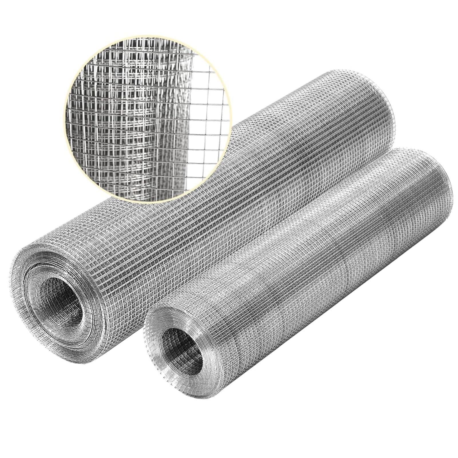 Grillage Galvanisé En Rouleaux À Mailles Carrées 15X1 M Clôture De Jardin[Z695] - Jardin