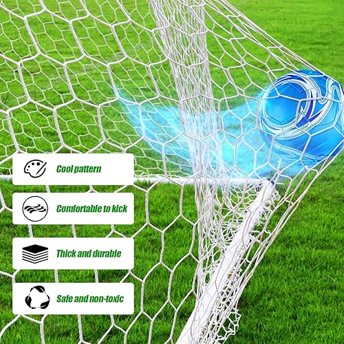 Miniatura 4 de Realspring Deflated Soccer Balls Bulk with Pump Bag Operation Christmas Official Size Football for Youth Outdoor Outside Sport Training Gift