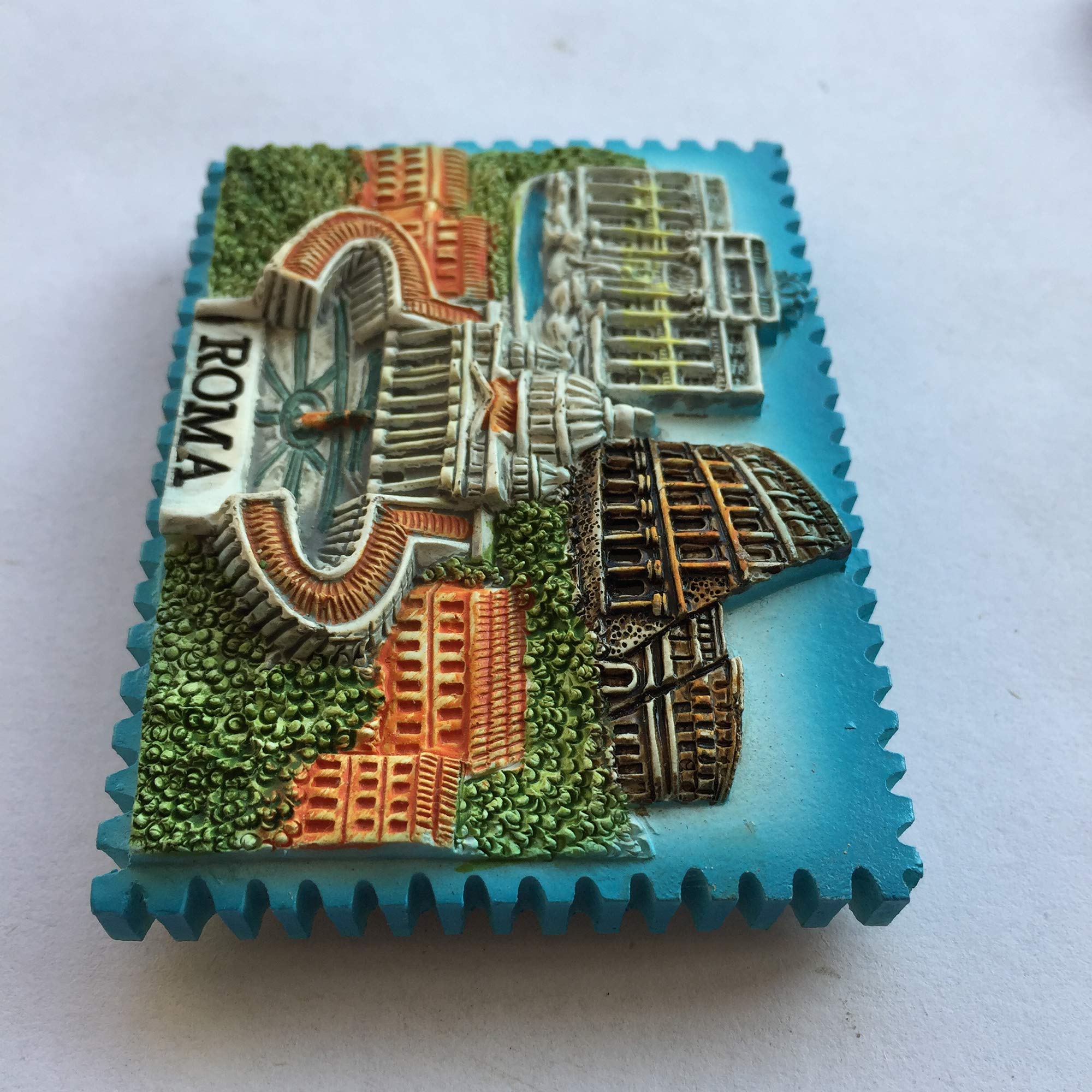 Calendario Magnete Frigorifero Italia World Travel - Souvenir Roma 8x6 Cm