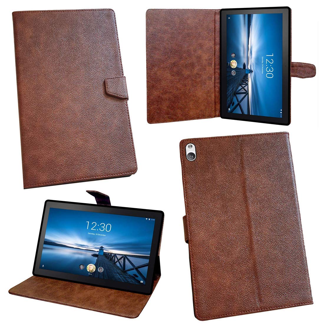 Zaoma PU Leather Flip Flap Case for Lenovo Smart Tab P10, 10.1-Inch Alexa-Enabled Android Smart Device Tablet. - Brown (B08YRFMRK3) Amazon Price History, Amazon Price Tracker