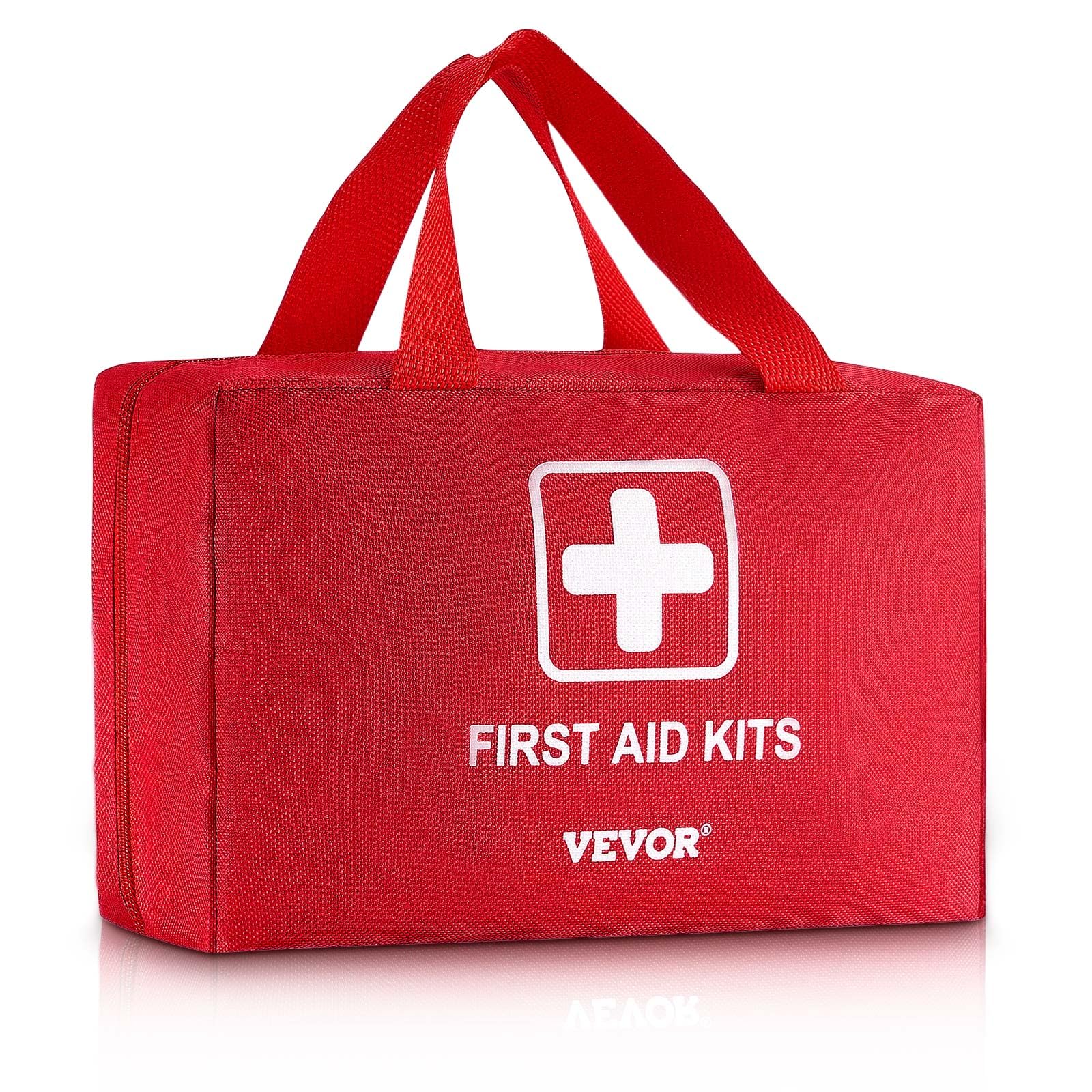 VEVOR Trousse Premiers Secours en Nylon 600D Kit Sac de Survie 500 PCS Fournitures Médicales d'Urgence, pour Maison, Voiture, Bureau, Voyages, Camping, Camion, Randonnée, Sport, Urgences en Extérieur