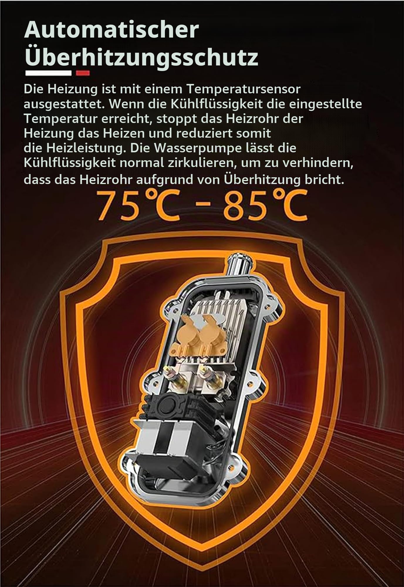 Autovorwärmer 220V Auto Motor Pumpe Heizung 2000W/3000W Autoheizung Auto Motorvorwärmer 60°C-85°C Auto Motor Kühlmittel Heizung Parkplatz Vorwärmer Motorheizung,B