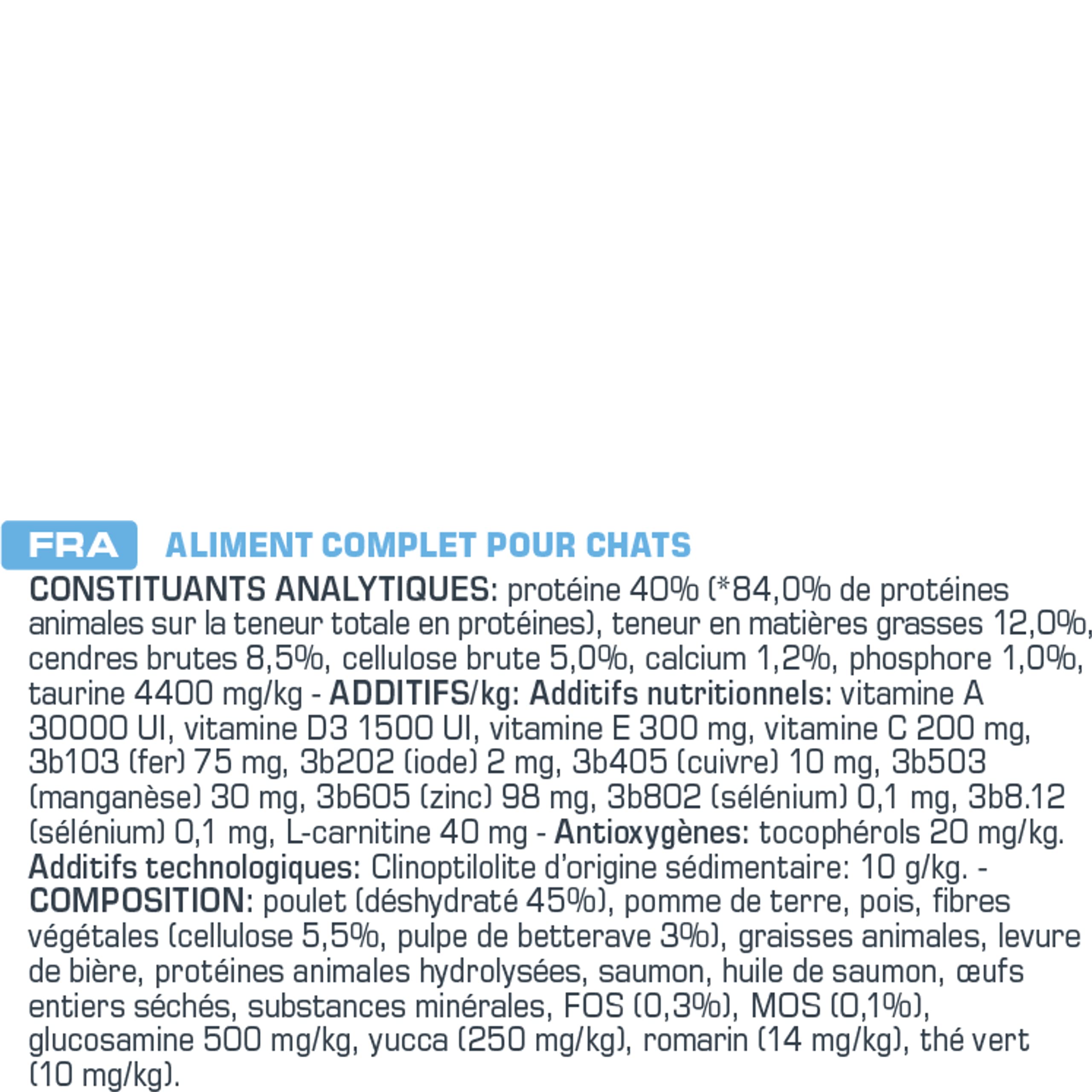 VERSELE LAGA - OPTI Life Alimento para Gatos Adultos esterilizado/Ligero - Sin Cereales - con Pollo - 7,5 kg