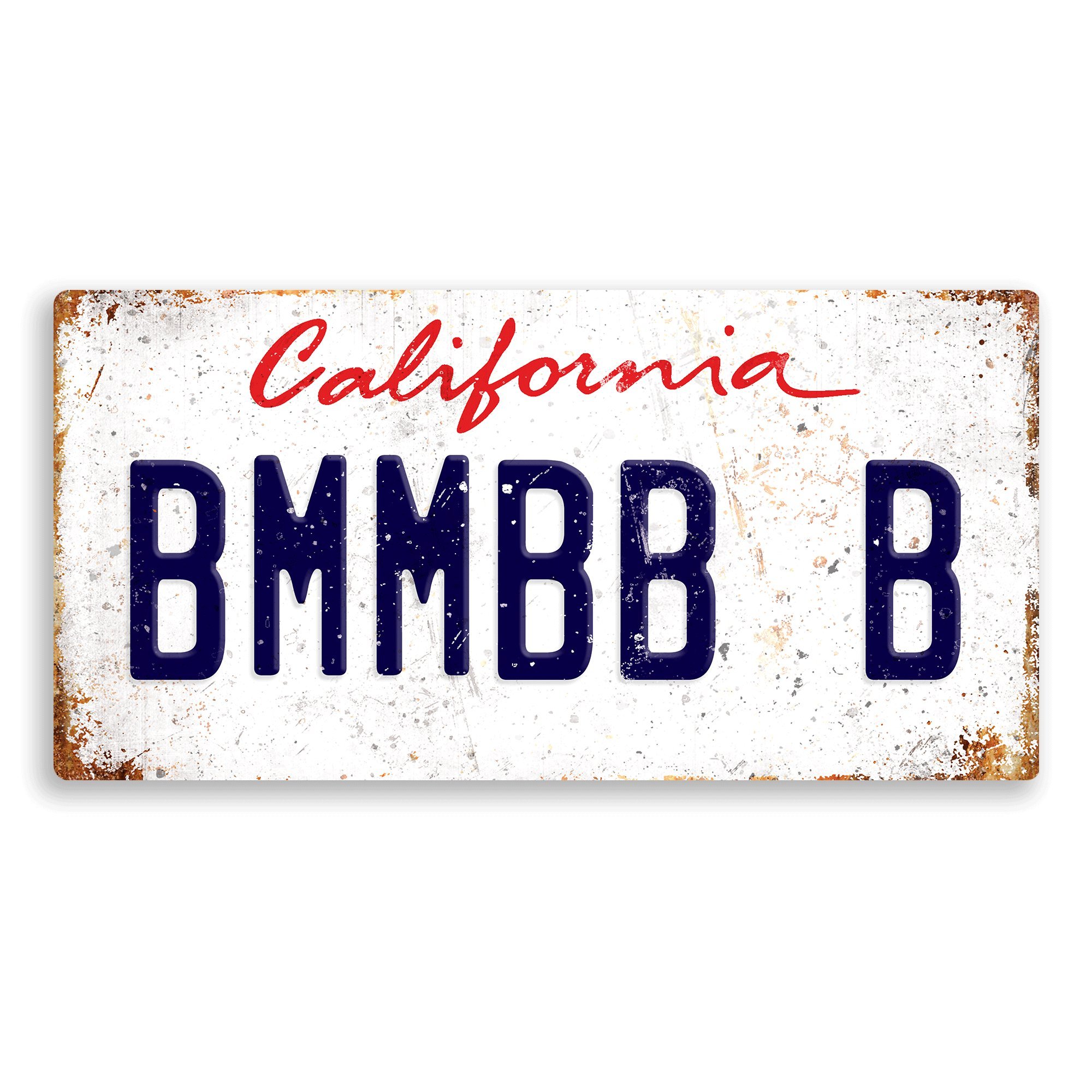 | Wtf | Bumble Bee Wtf | Famous Movie Number Plates – “Bmbb B” | Sticky-Pads - Metal Wall Sign Plaque Custom Name