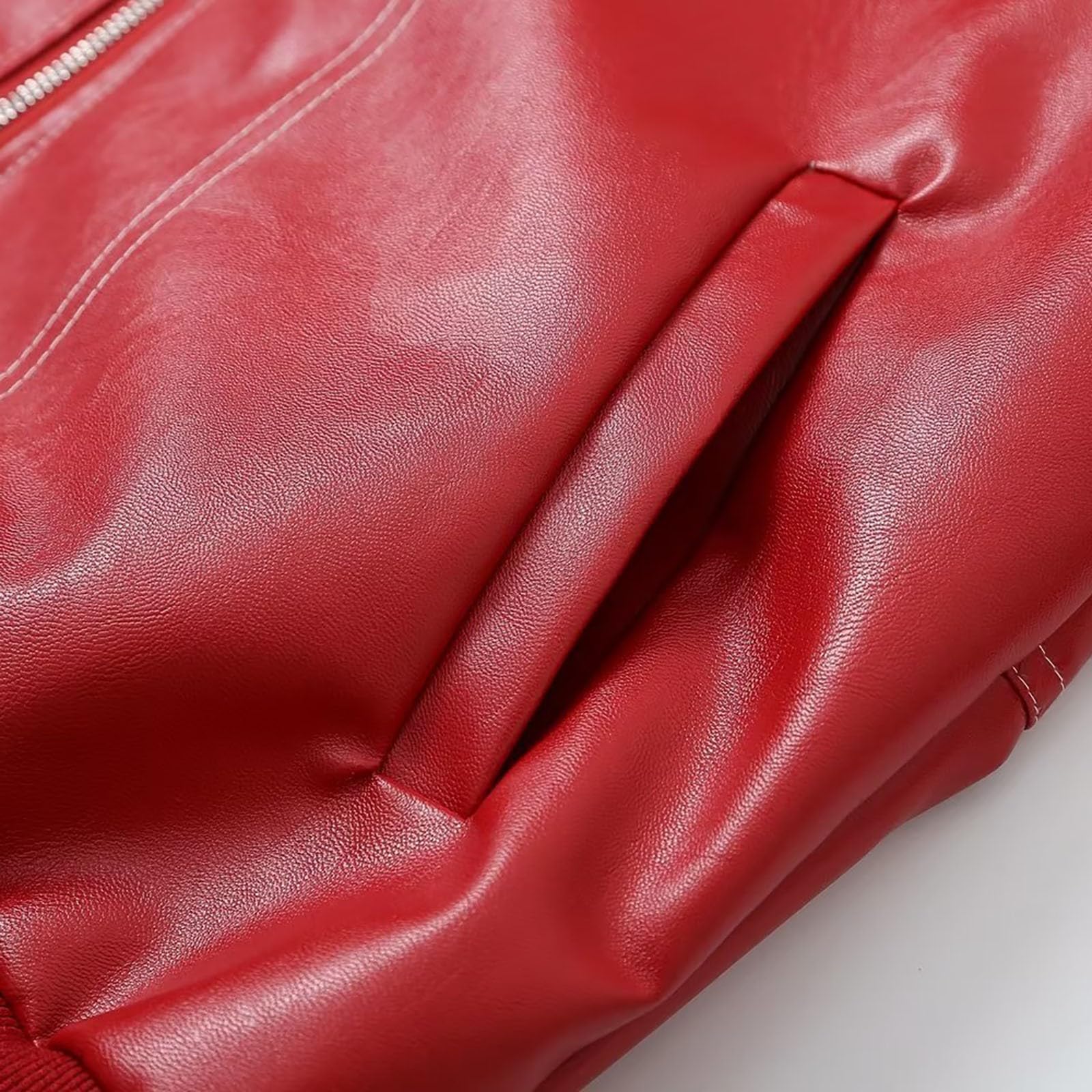 Veste Cuir Femme à Revers, Manteau Zippé-Blouson Moto Femme Manches Longues De Couleur Unie DéContractées Mode Vestes Automne Et Hiver D'ExtéRieur Coupe Ample Chic Et Elegant Pas Cher Manteaux