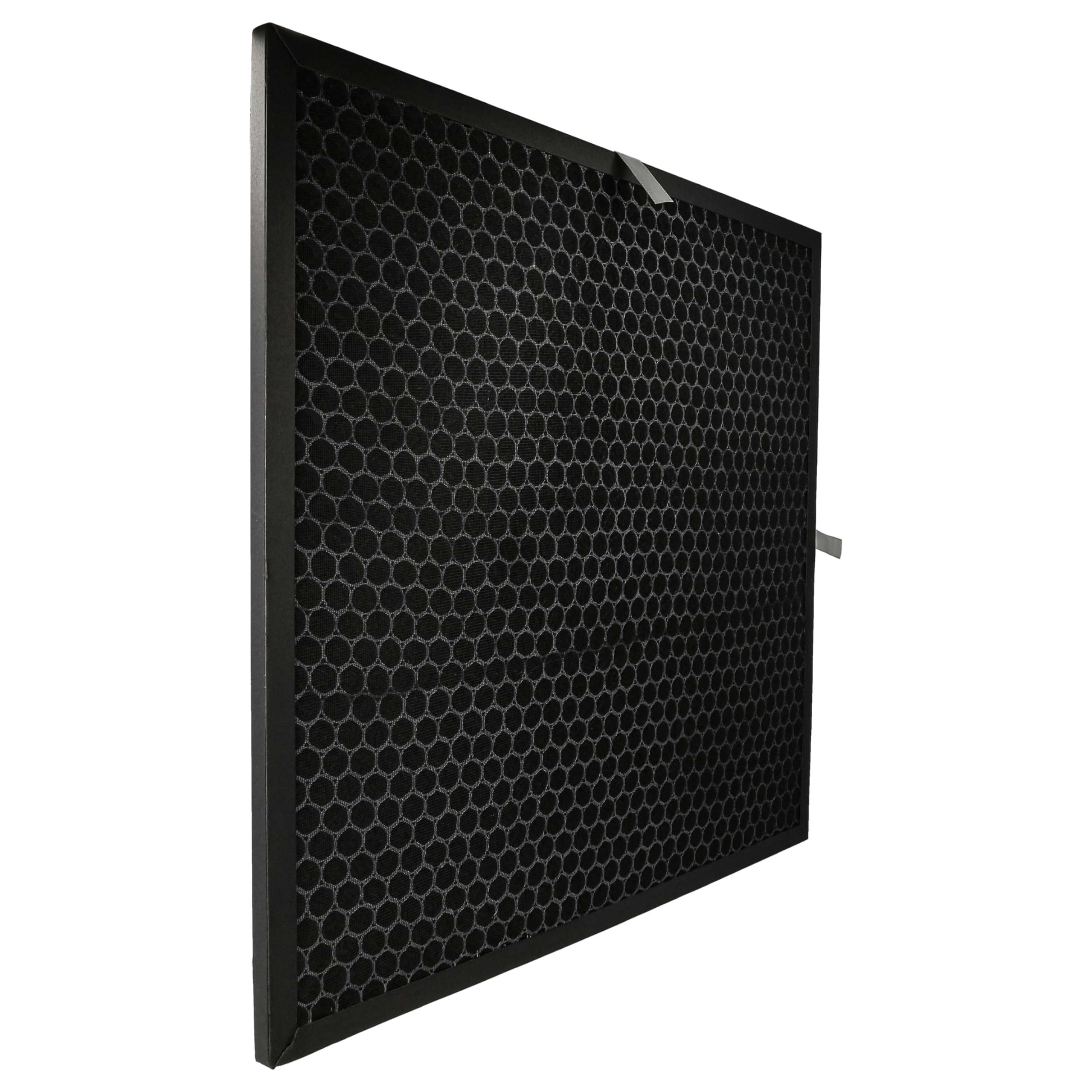 vhbw 4 x filtr z węglem aktywnym kompatybilny z Lux Aeroguard 4 S oczyszczacz powietrza – filtr powietrza, czarny